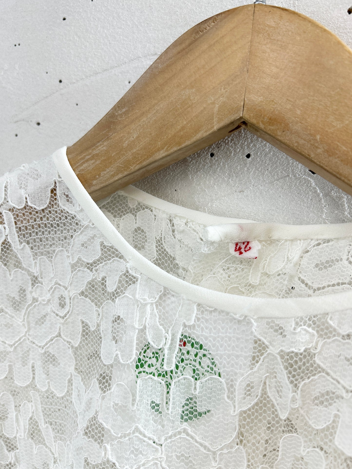 Vintage White Lace Blouse [F32575]