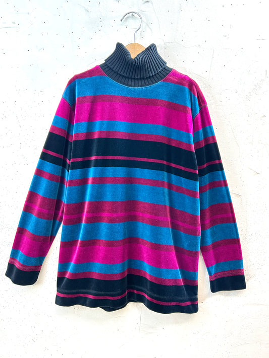 Vintage Velours Tops [K30880]