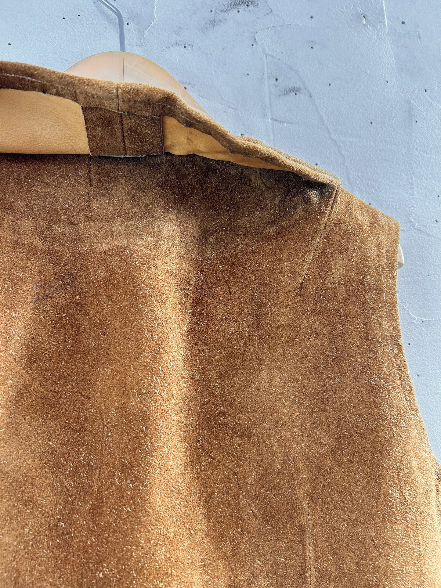 '70s Vintage Leather Vest 〜Poor Richard's〜 [J30550]