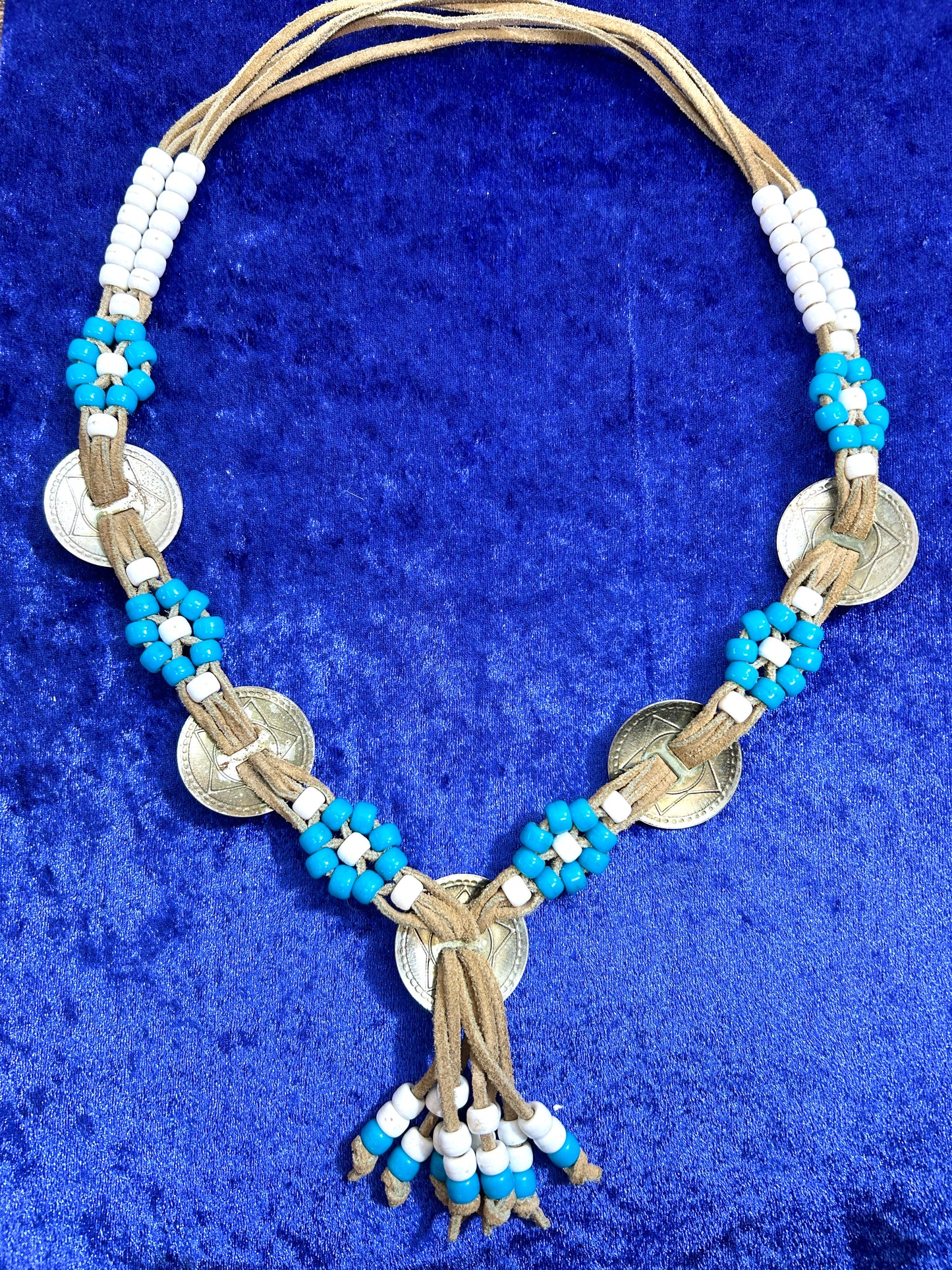 Vintage beaded necklace [I30343]