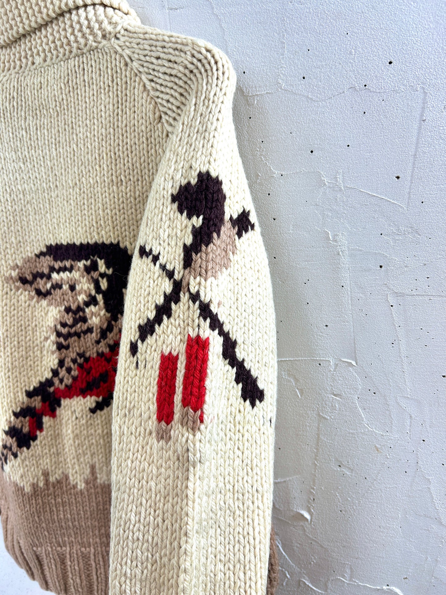 Vintage Cowichan Knit Cardigan [J30519]