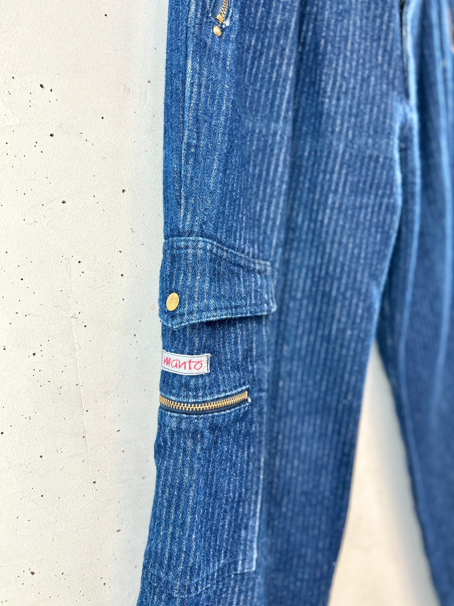 Vintage Denim Stripe Pants  [A31316]