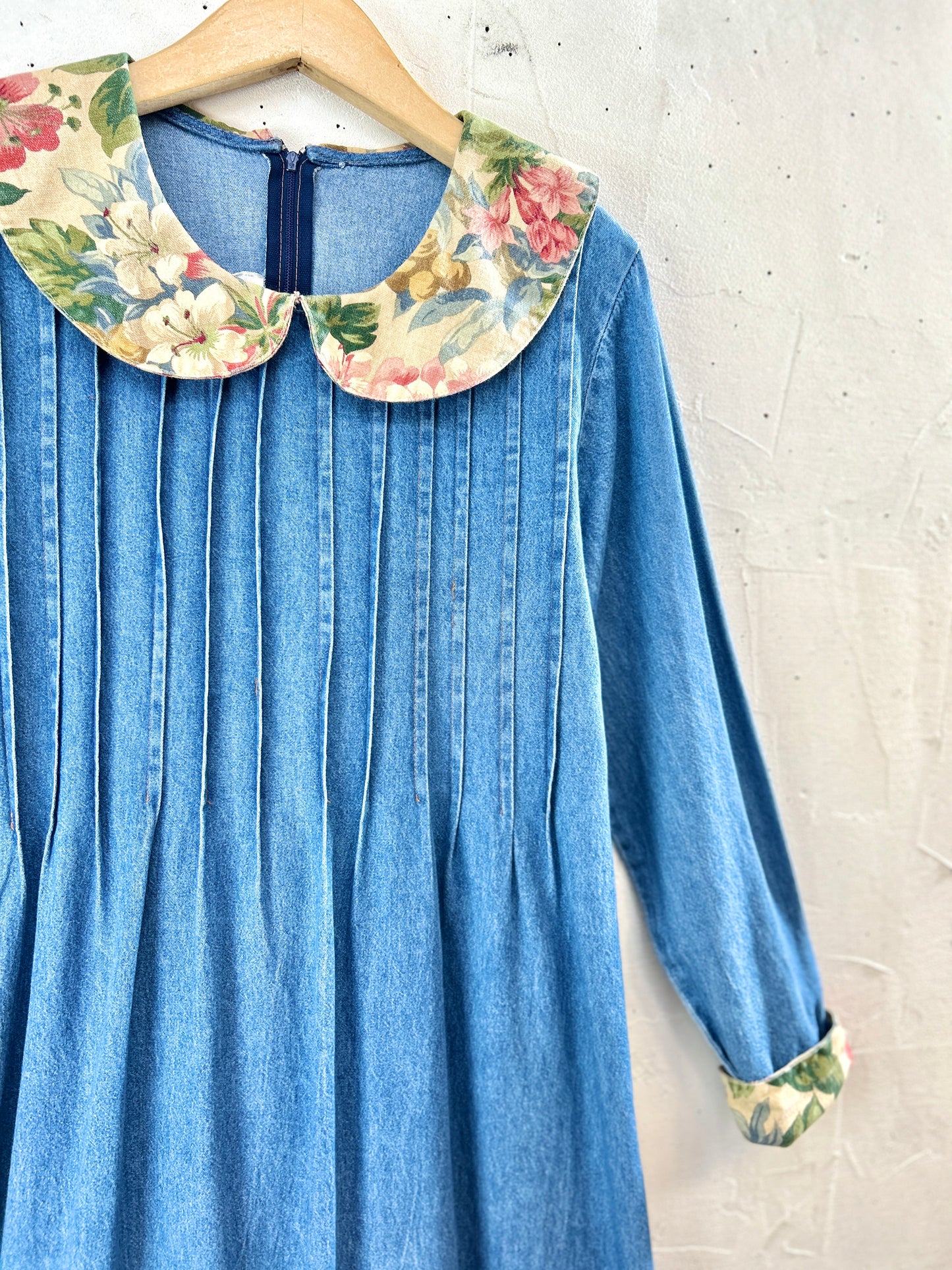 Vintage Denim Dress MADE IN USA [J30531]