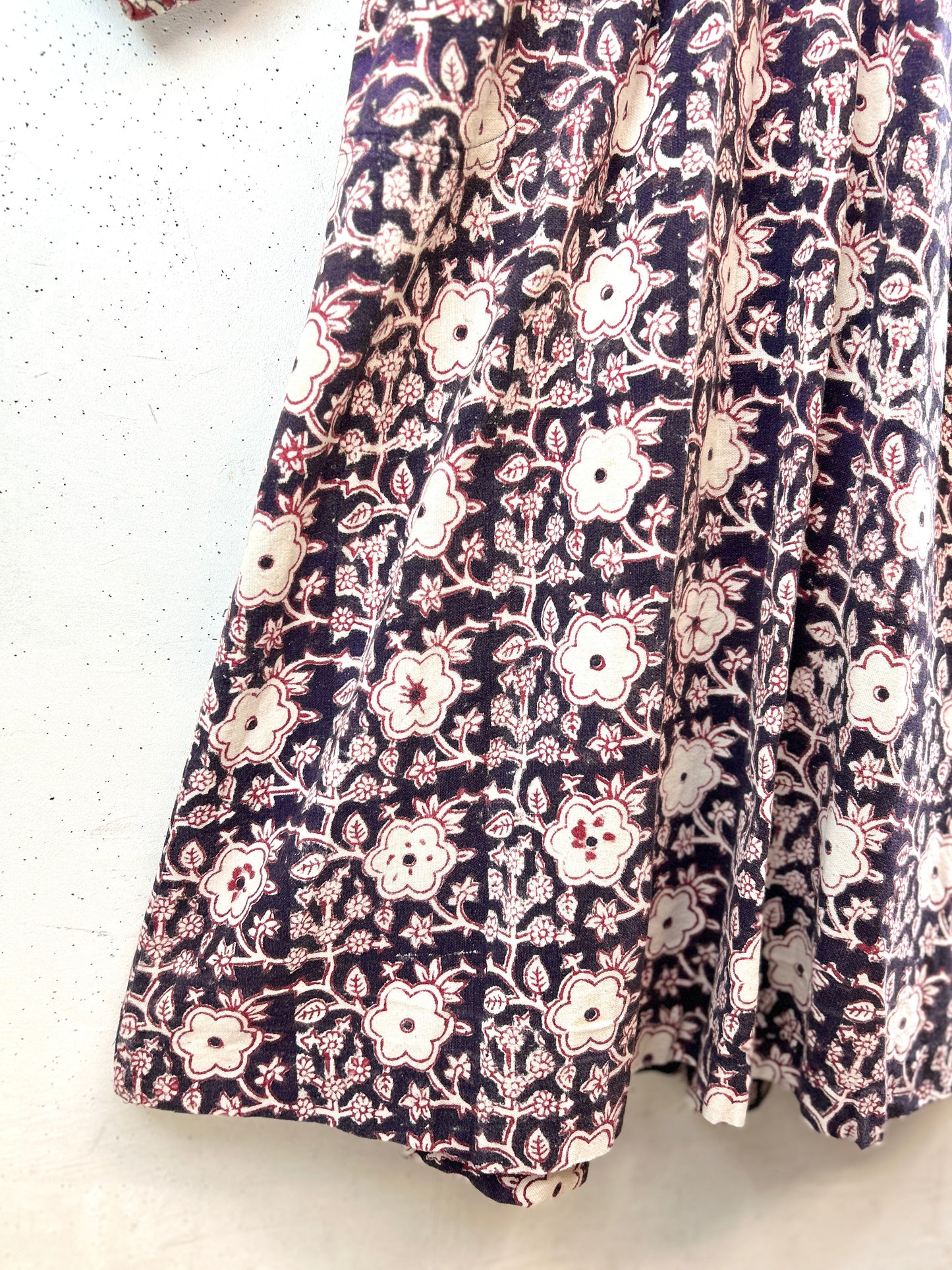 Vintage Block Print Dress [K30712]