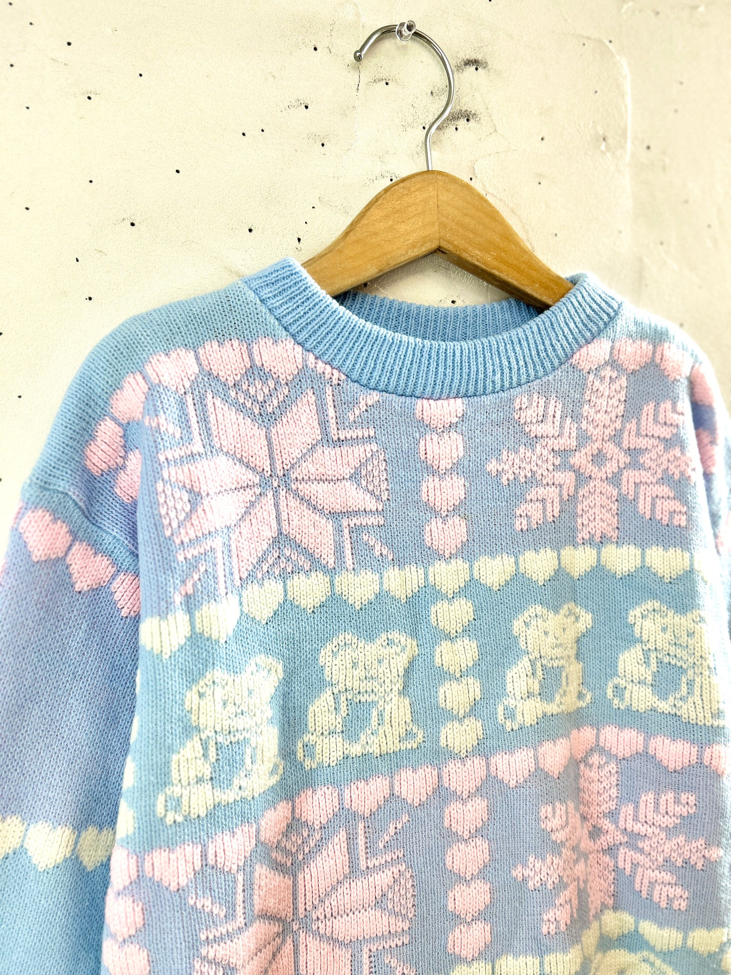 Vintage Fancy Knit Sweater 〜MADE IN USA〜 [K30790]