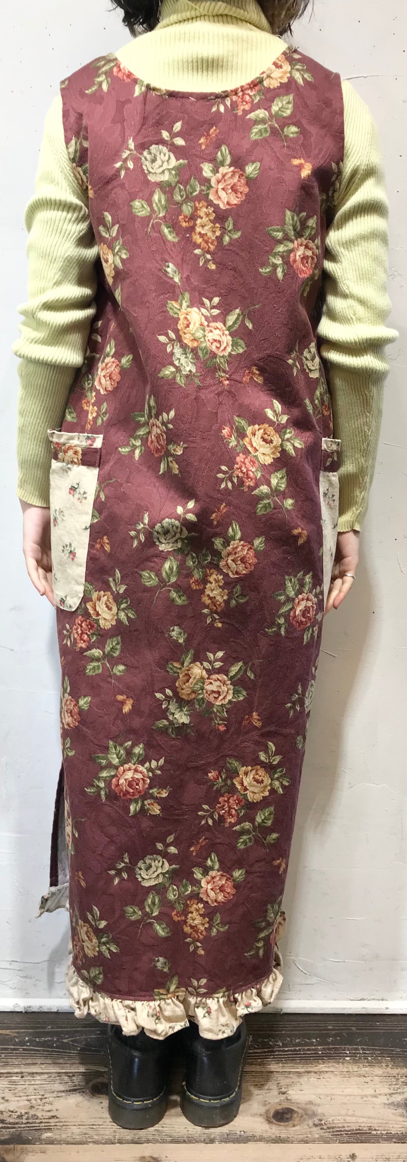 Vintage Jacquard Over Dress MADE IN USA [L25824]