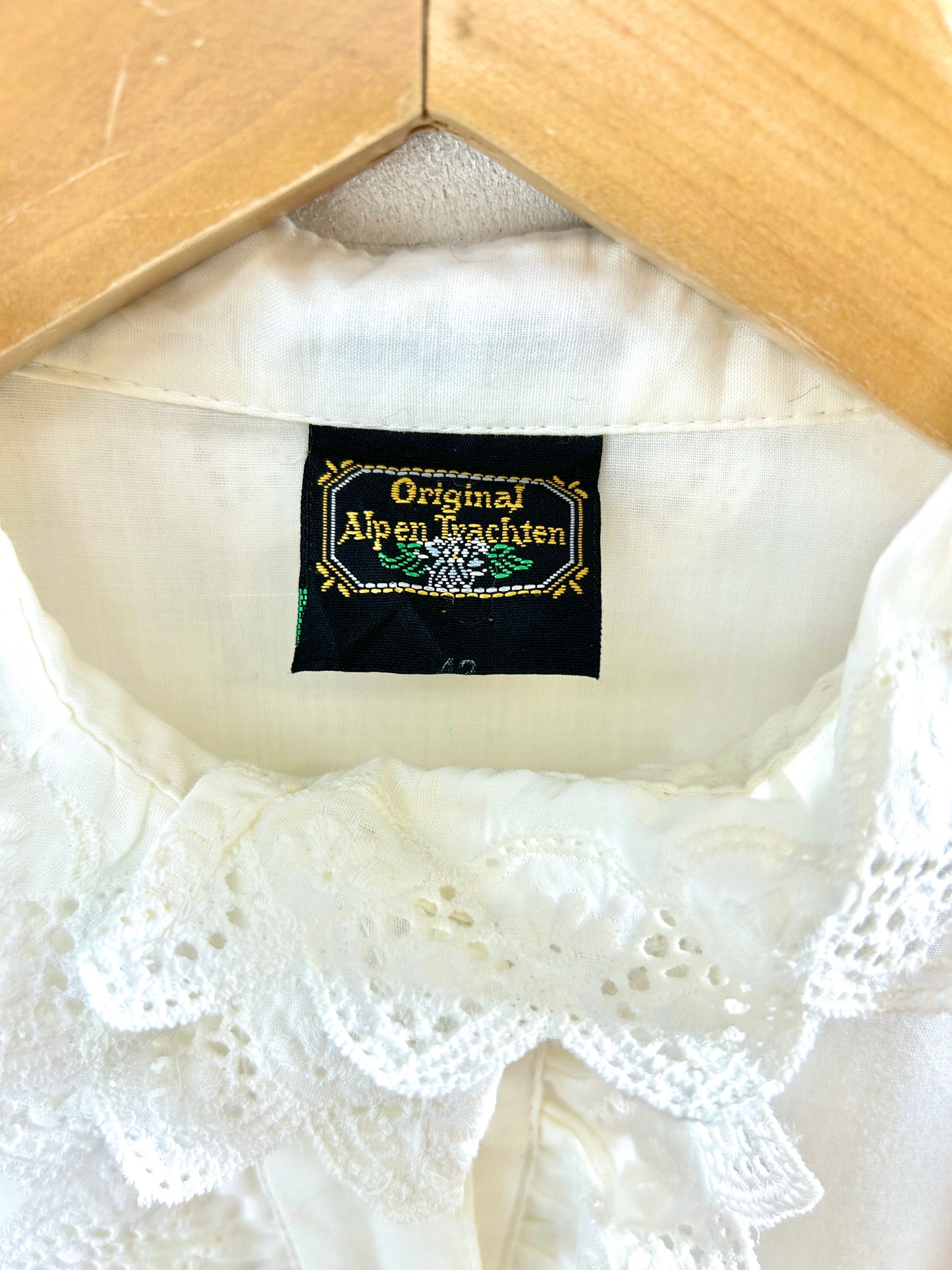 Vintage White Frill  Blouse [H30965]