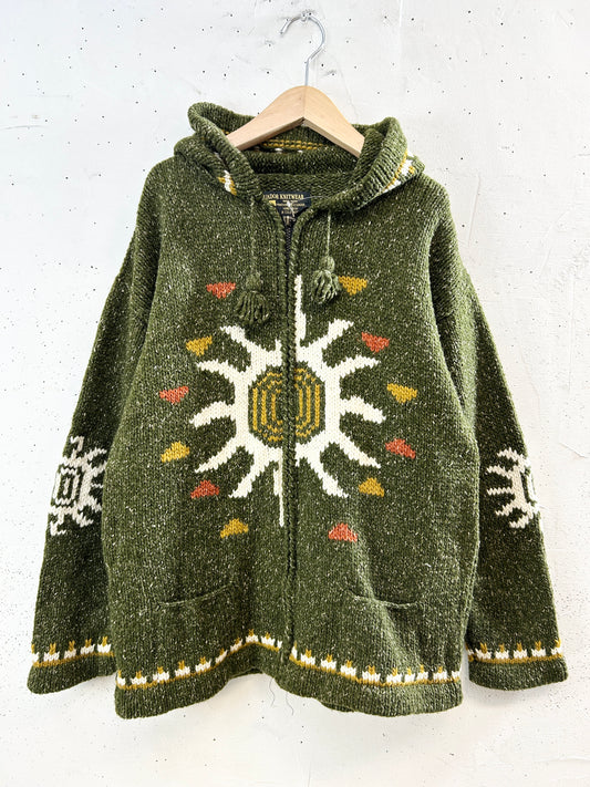 Vintage Hand Knit Made in ECUADOR [K30902]