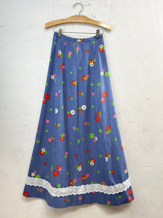'70s Vintage Skirt [D32148]
