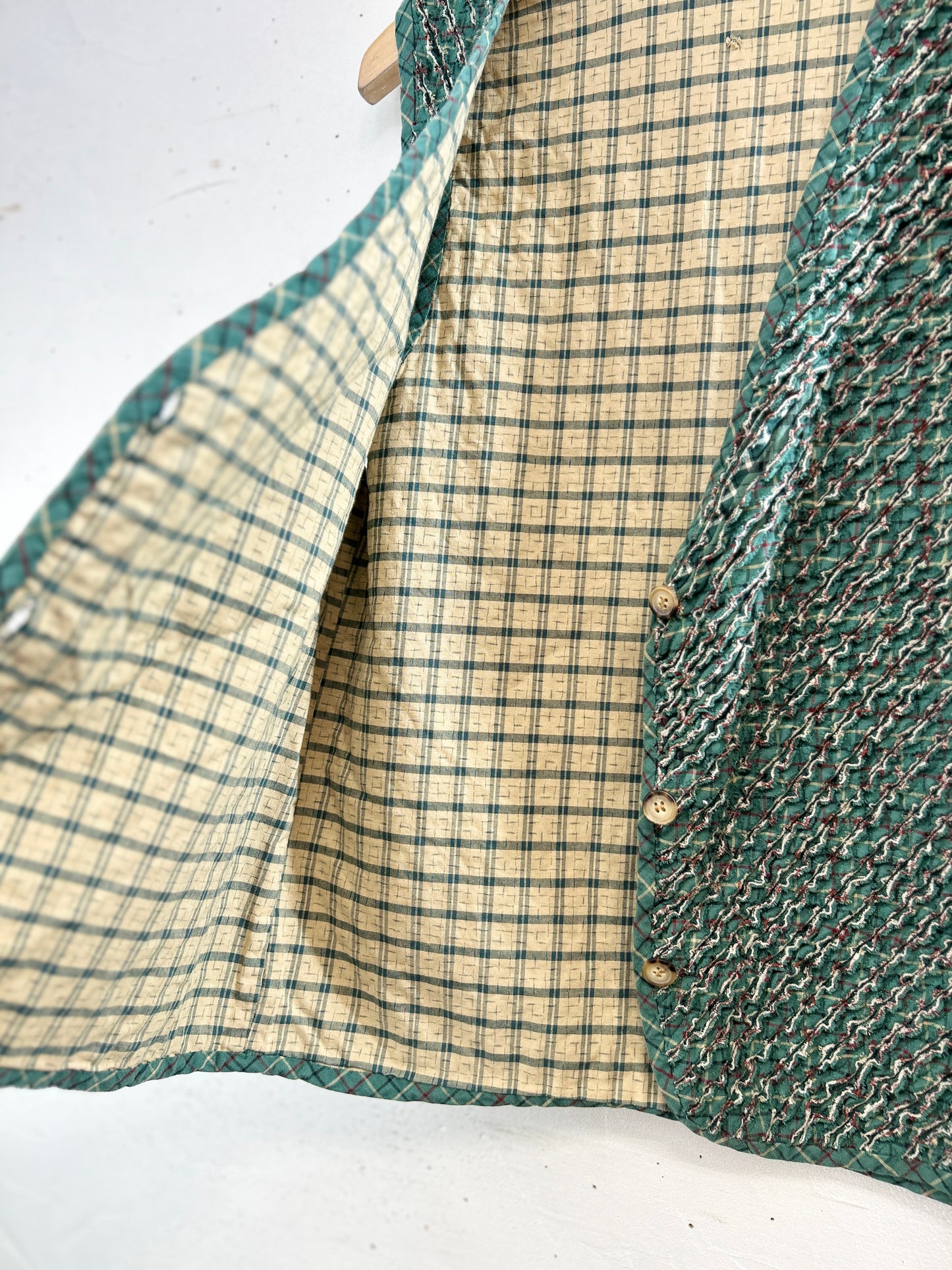 Vintage Slash Quilt Vest [C31812]