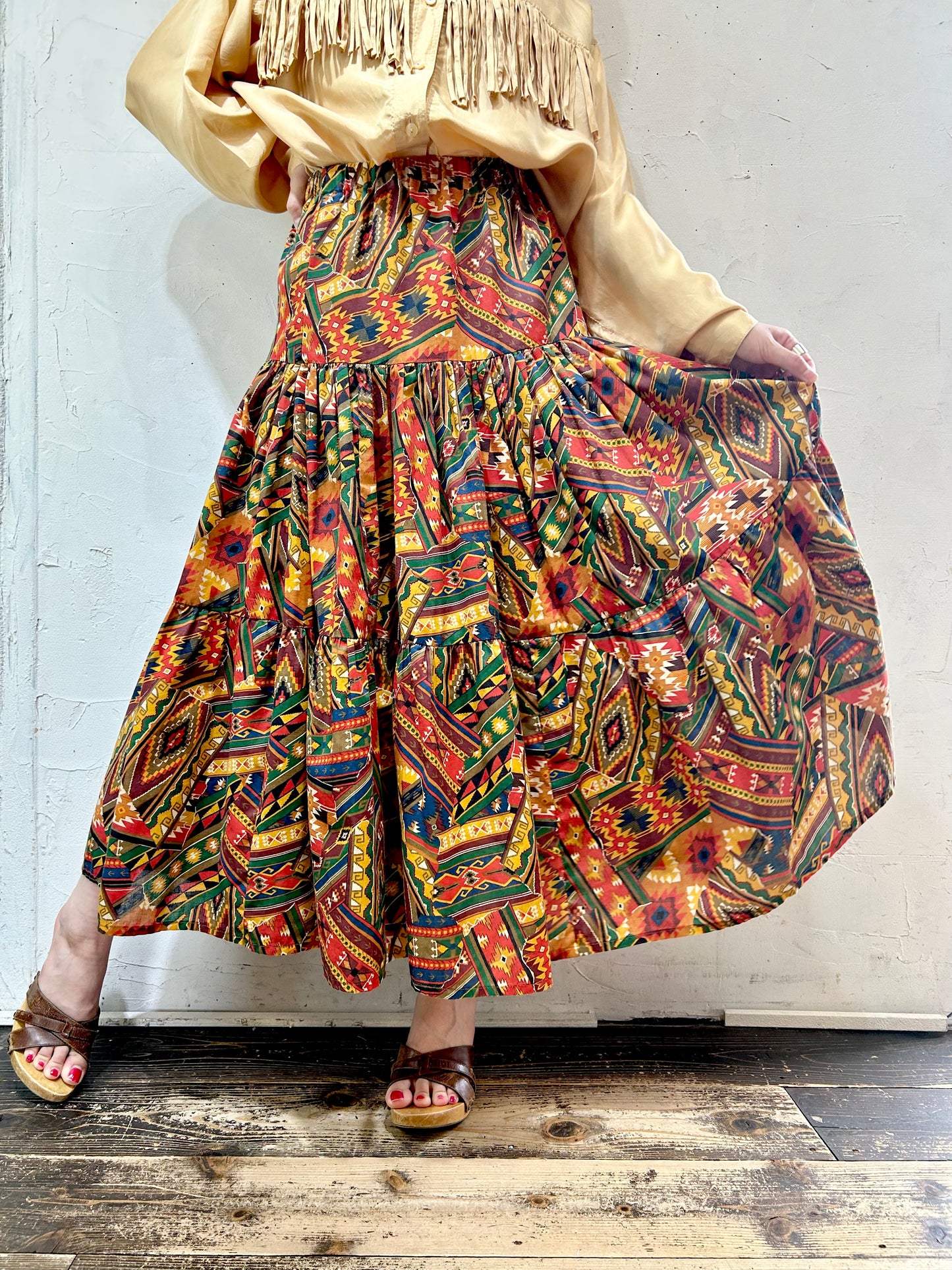 Vintage Tiered Skirt [H24750]