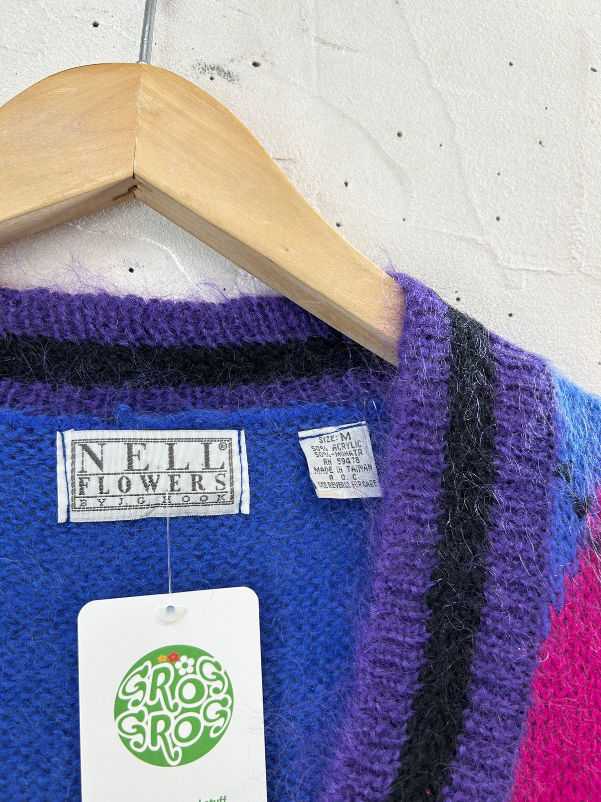 Vintage Mohair Knit Cardigan [J34106]