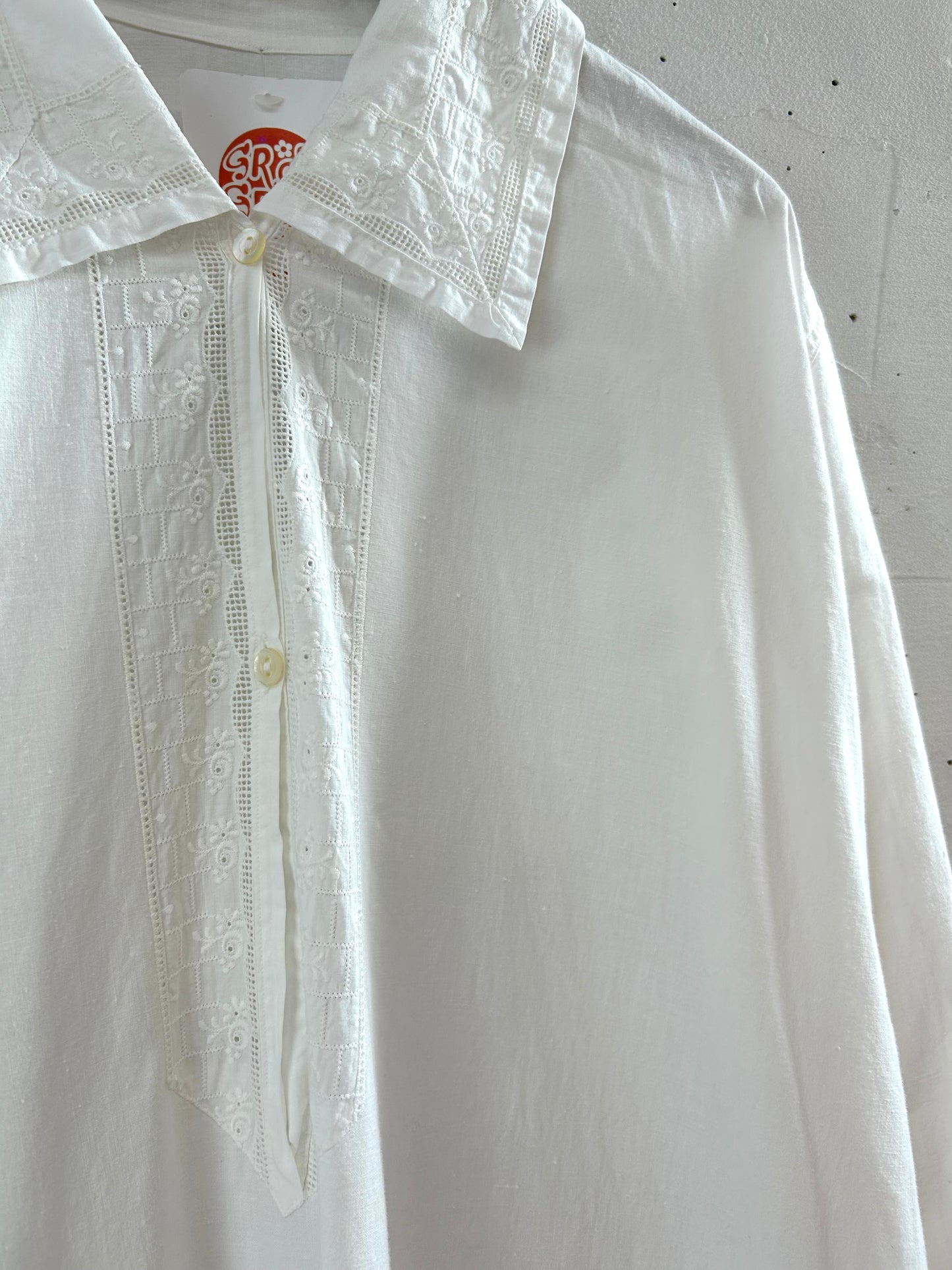 Vintage White Night Dress [D29997]