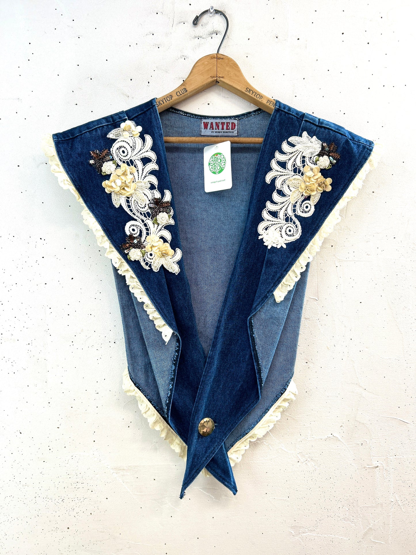 Vintage Denim Detachable Collar [A31213]