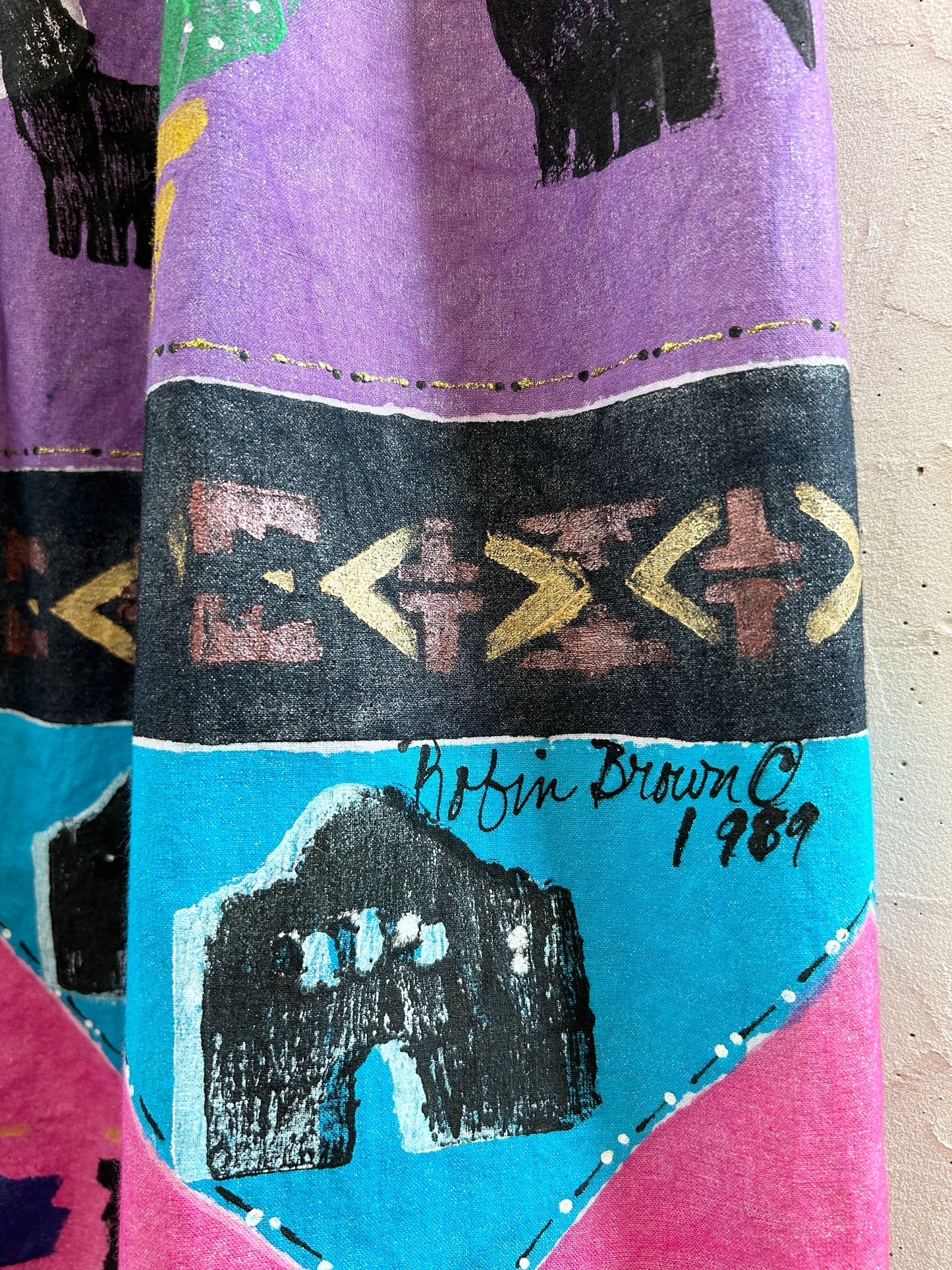 Vintage Texas Paint Skirt [H30858]