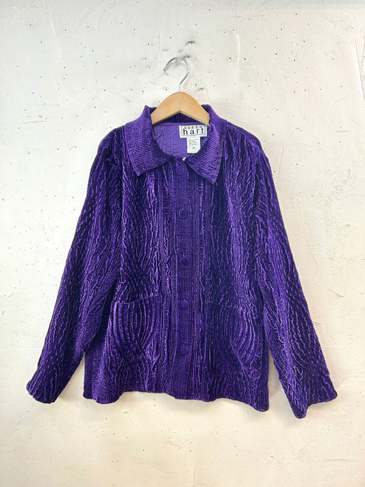 Vintage Velour Jacket [I30273]