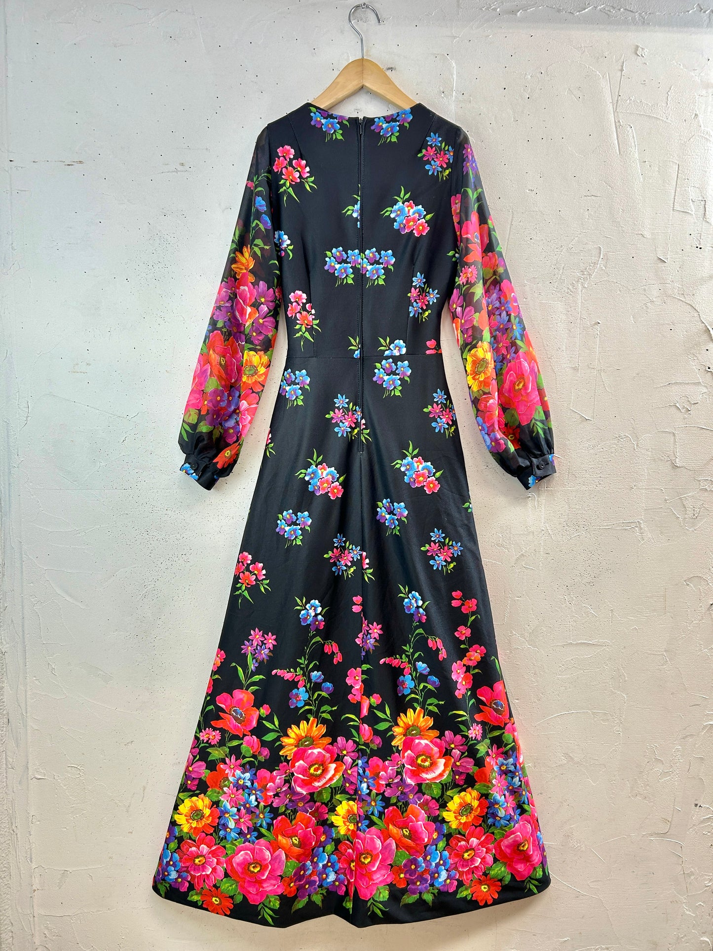’70s Vintage Flower Dress [H33674]