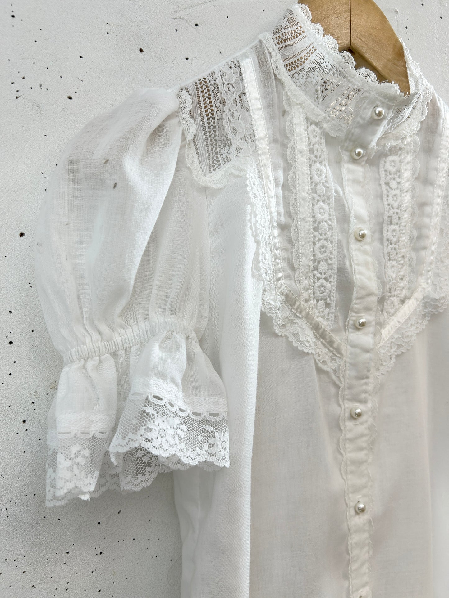Vintage White Blouse 〜GUNNE SAX Kids〜 [G33266]