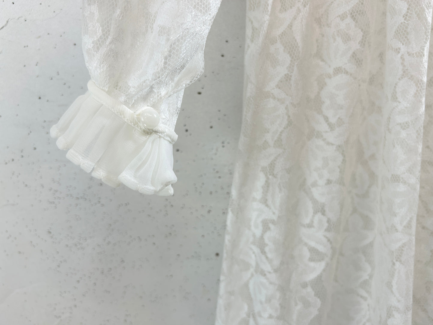 Vintage White Lace Dress [K30817]