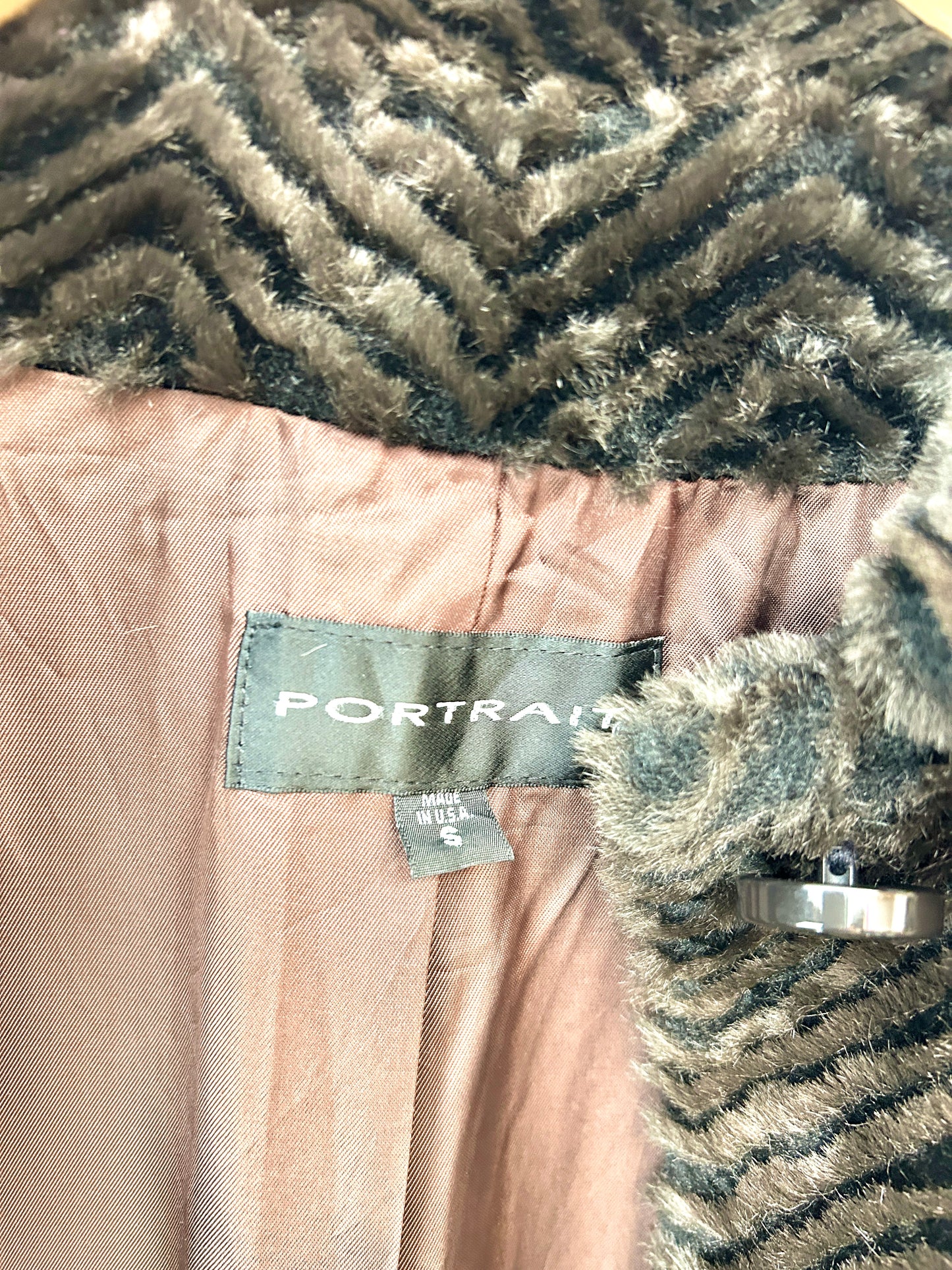 Vintage Eco Fur Jacket [L31166]