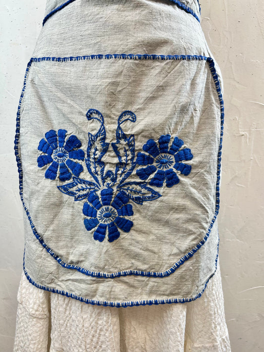 Vintage Embroidery Apron [G30716]