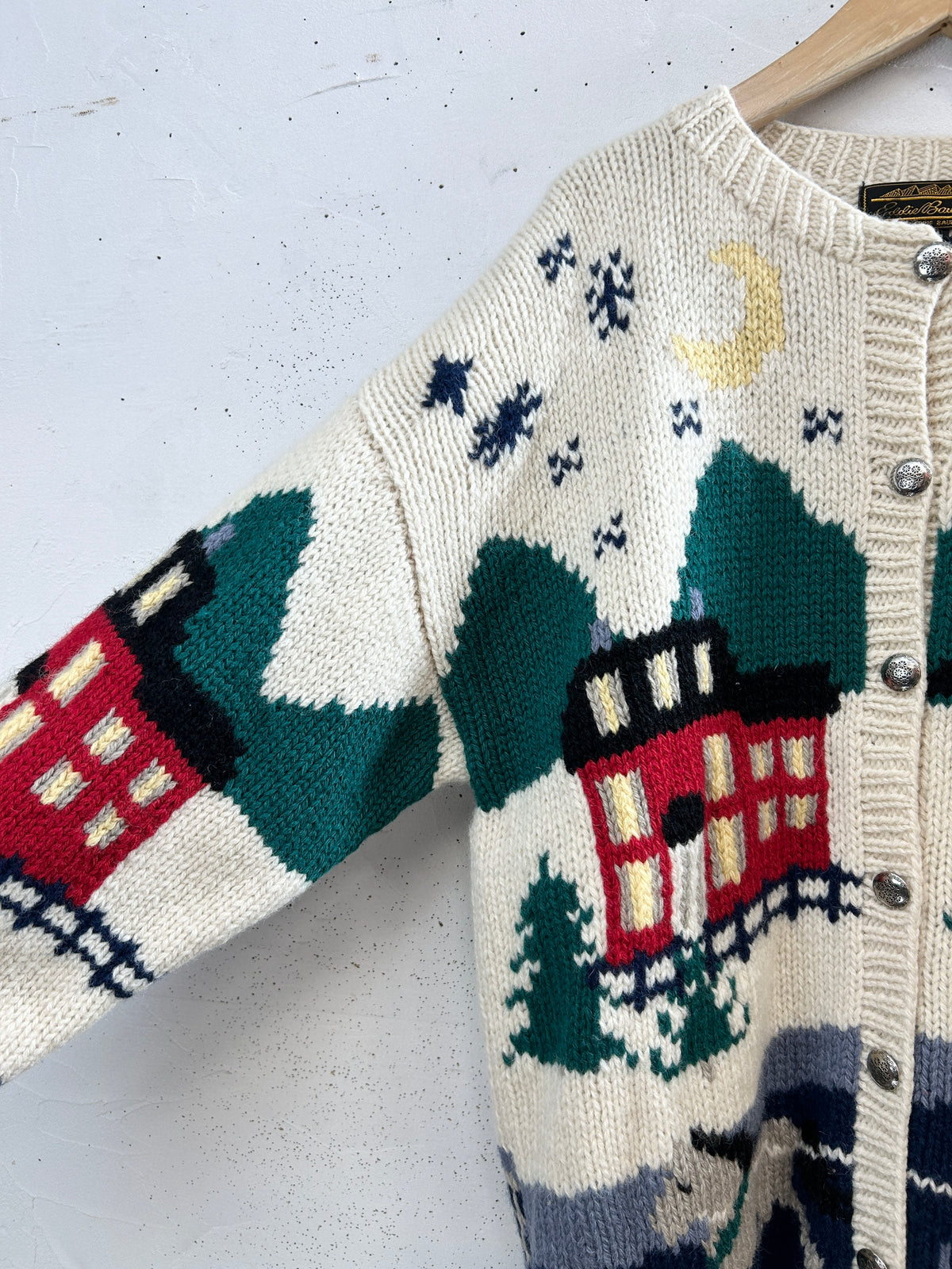 Vintage Knit Cardigan 〜Eddie Bauer〜 [J32440]
