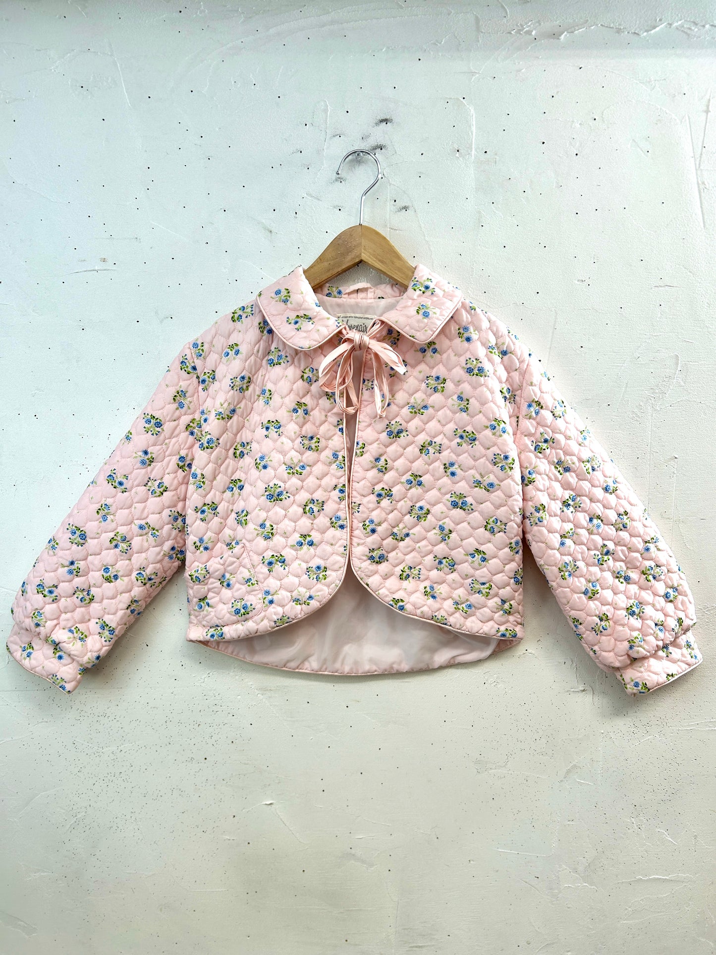 '60s Vintage Quilting Bed Jacket [L31054]