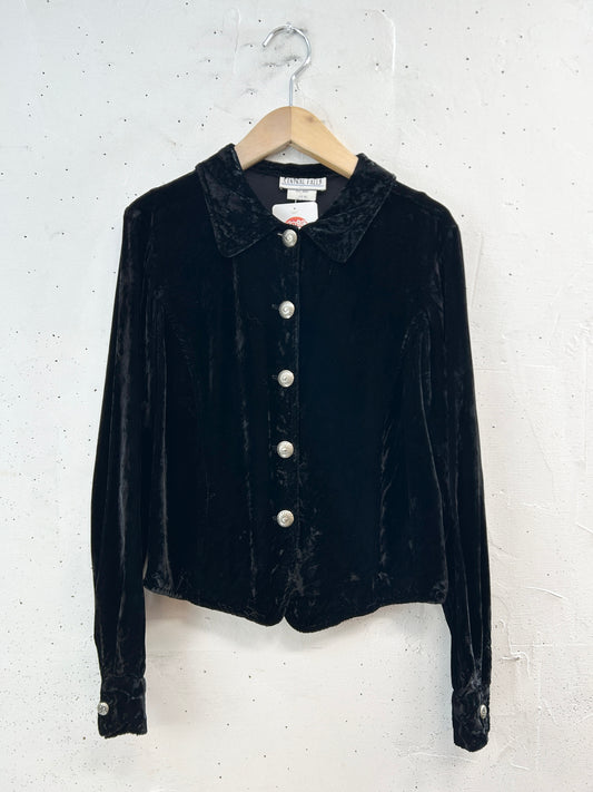 Vintage Velour Shirt 〜MADE IN USA〜 [L31093]