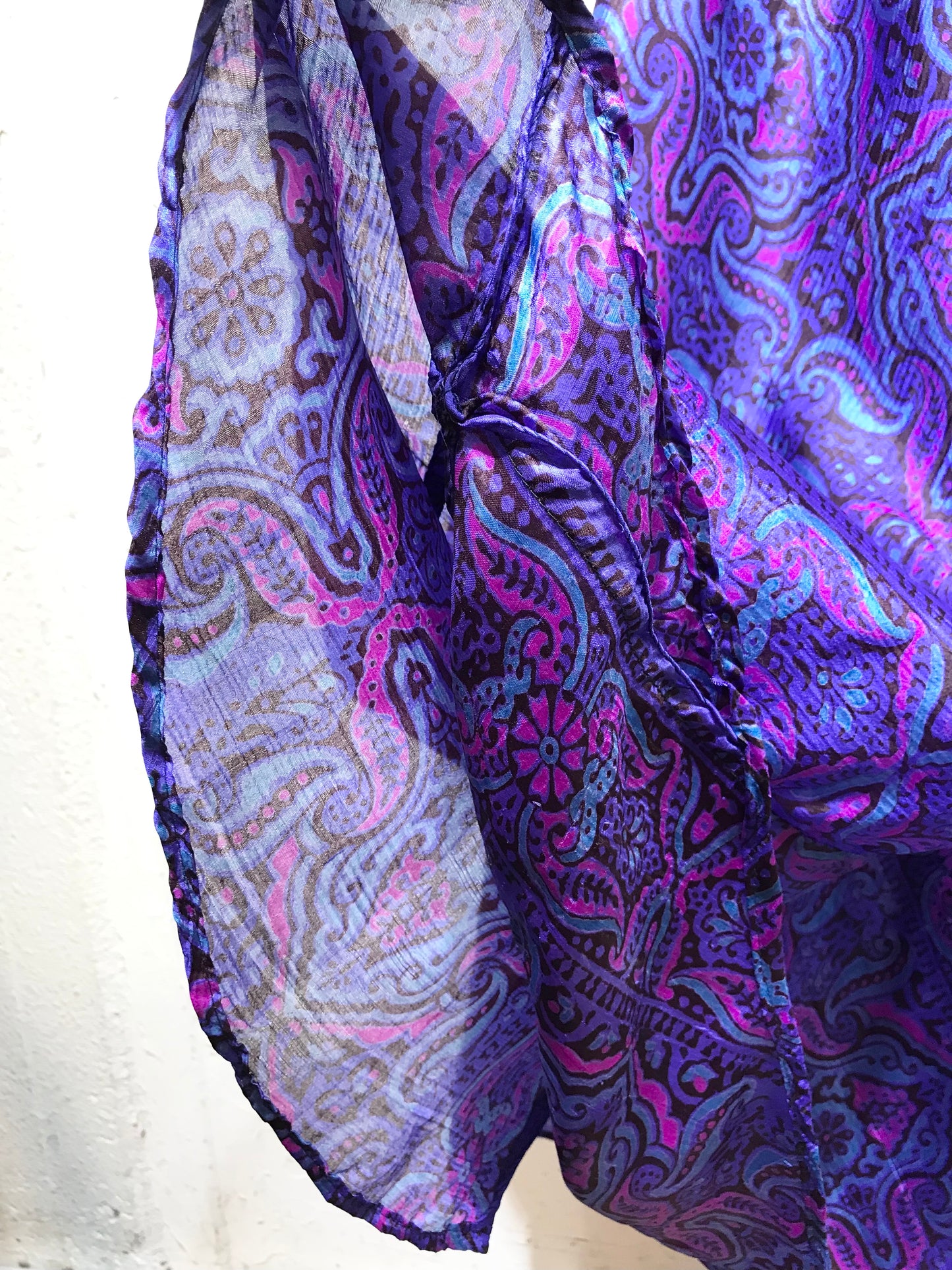 ’70s Vintage Indian Silk Dress [G24577]