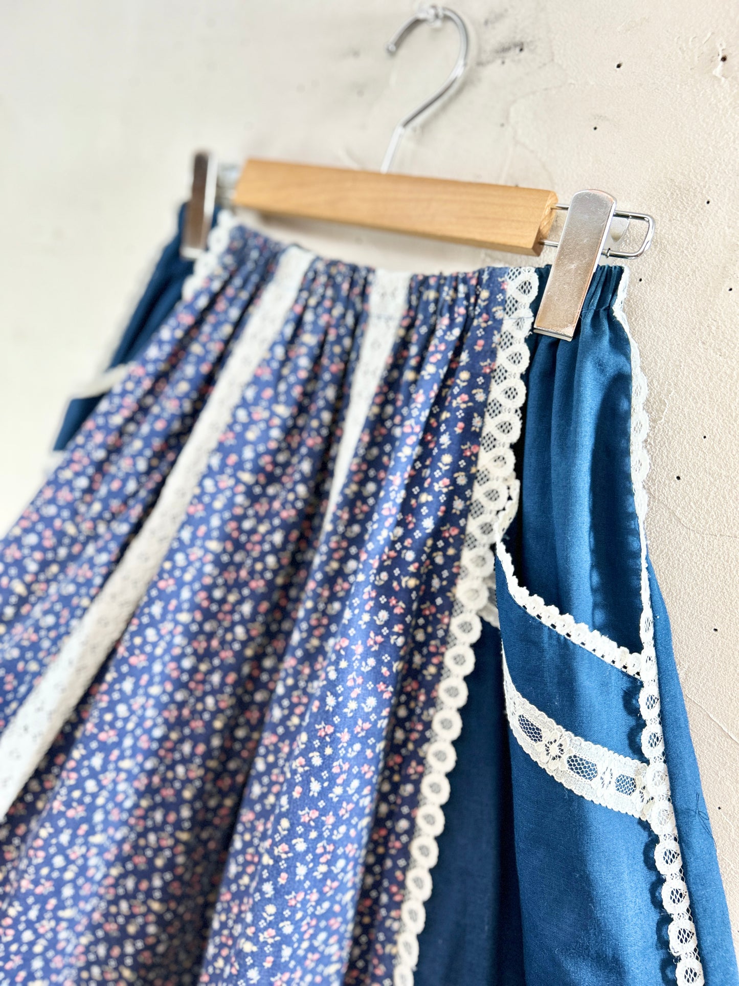 ’70s Patchwork Skirt Reversible [H30864]