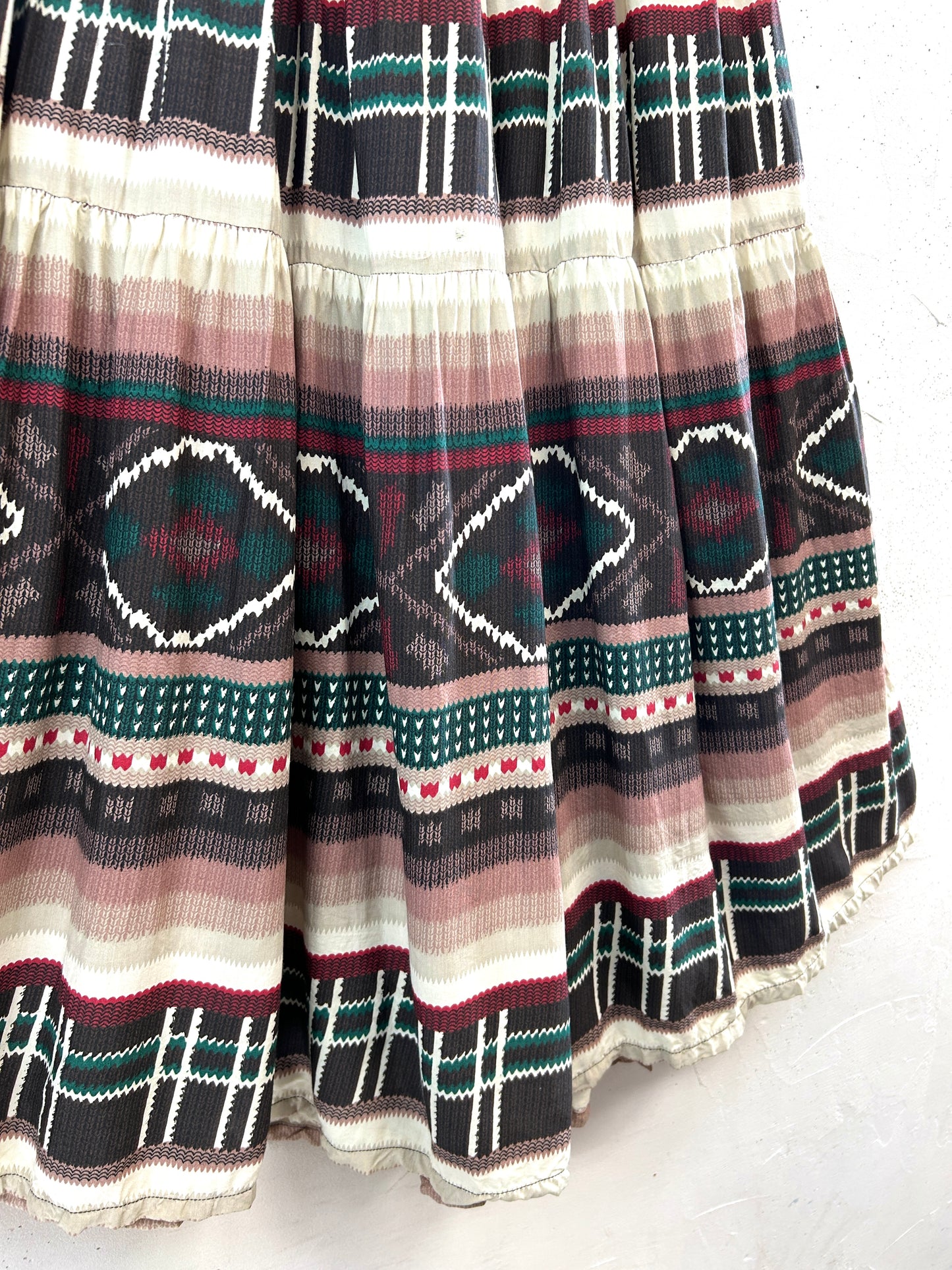 Vintage Tired Skirt  [E32371]