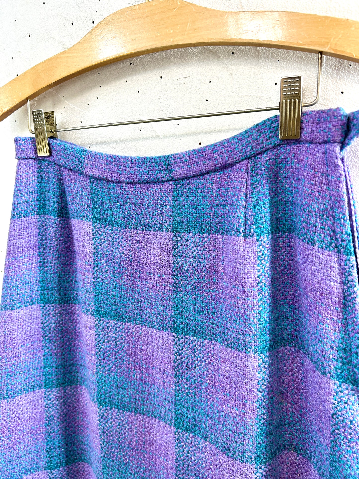 Vintage Plaid Long Skirt [K30932]