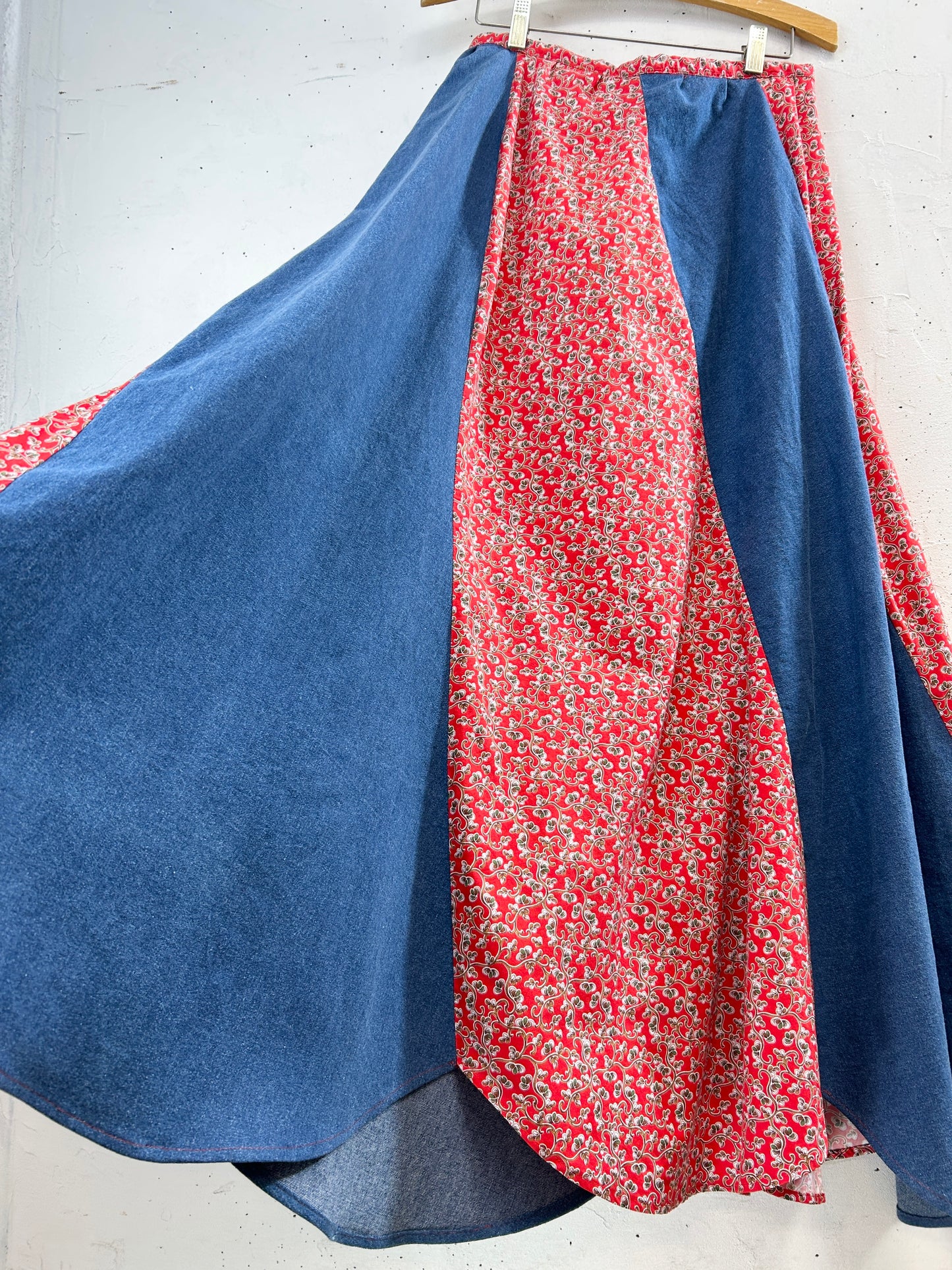 Vintage Escargot Patchwork Skirt [C31739]