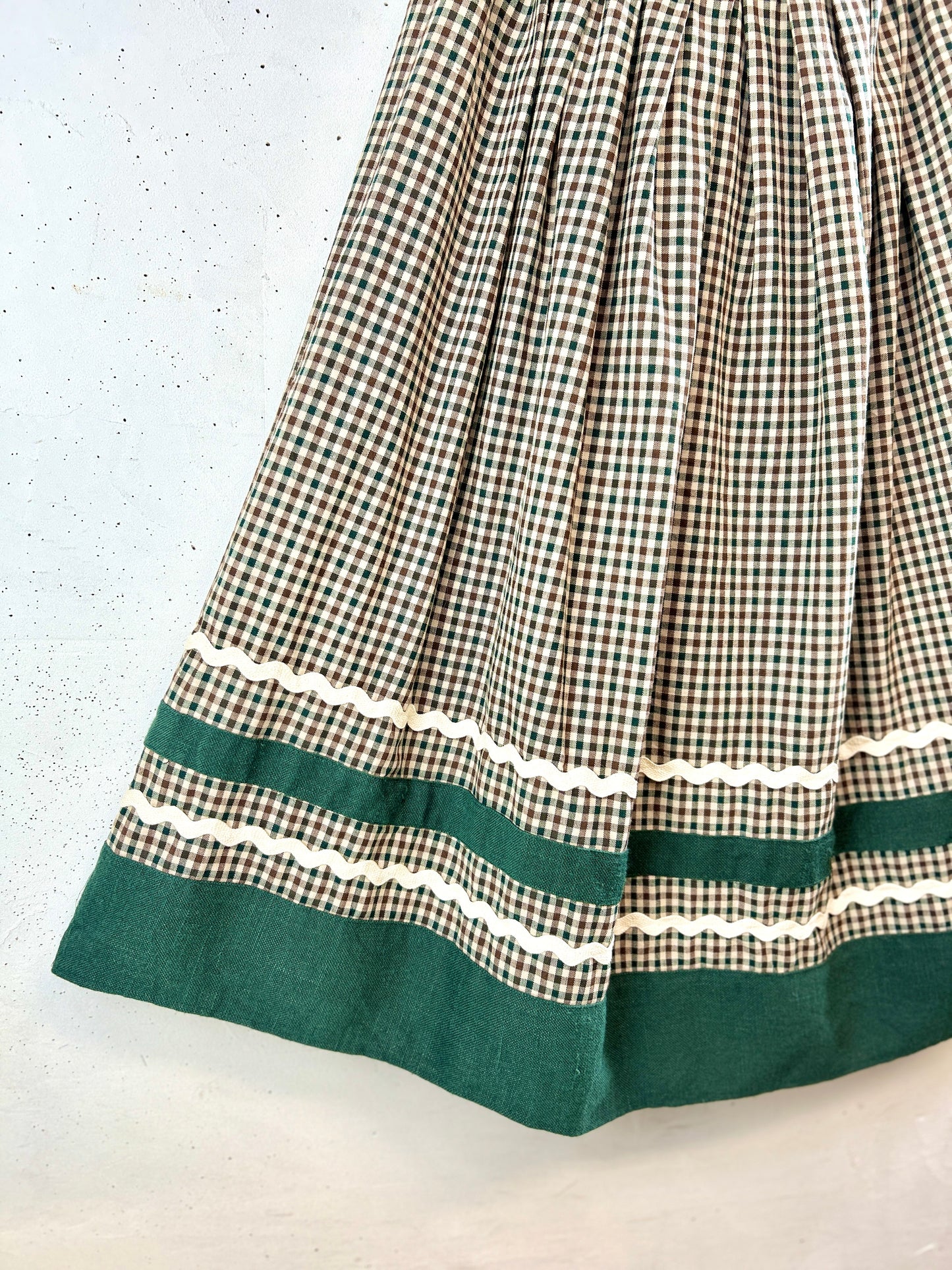 Vintage Plaid Skirt [K30889]