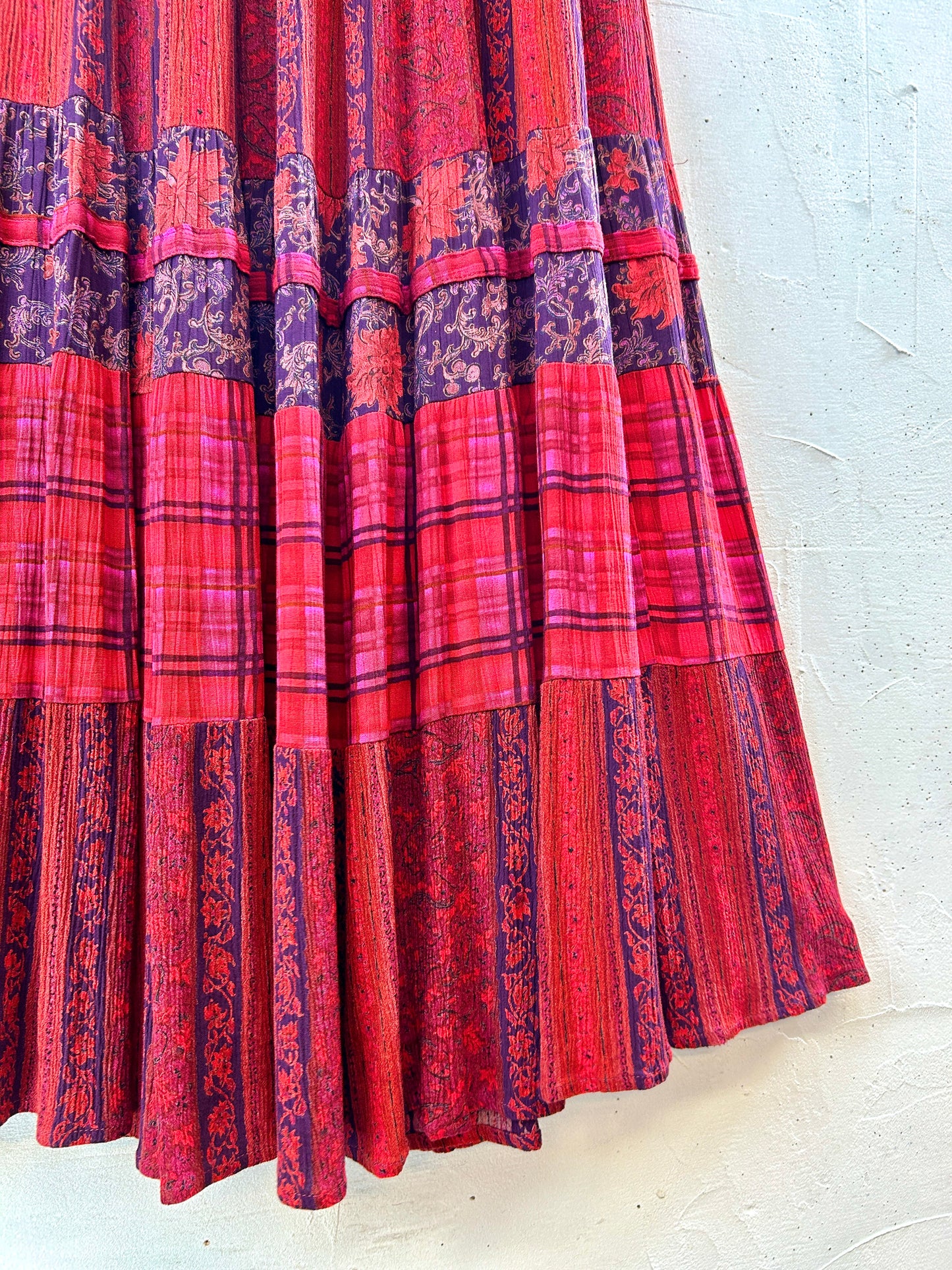 Vintage Tiered Skirt  [H30964]
