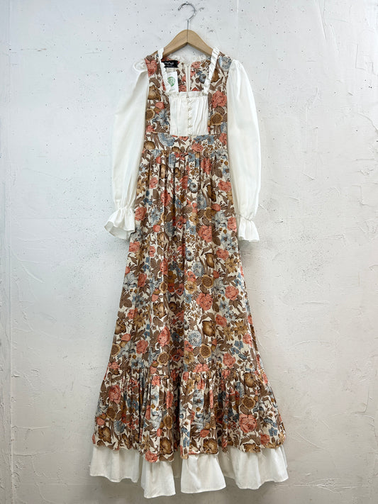 ’70s Vintage Dress〜GUNNE SAX〜 黒タグ [H33604］