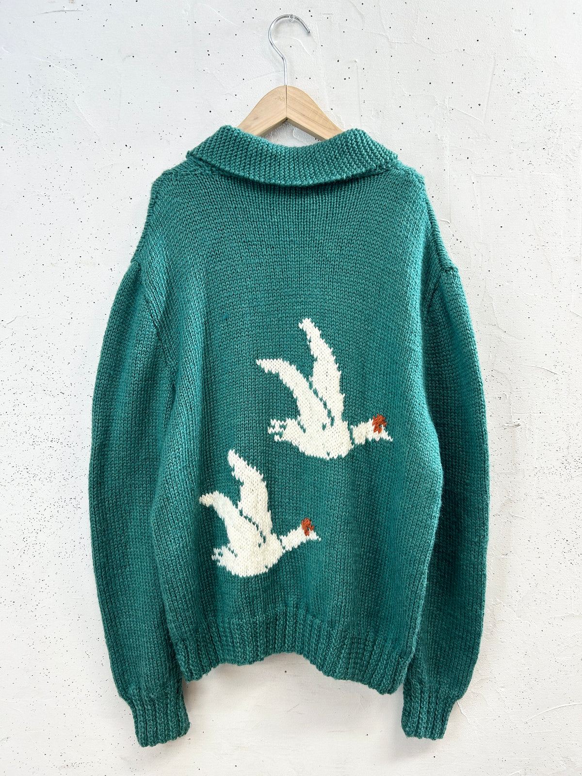 Vintage Hand Knit Cardigan  [J34206]