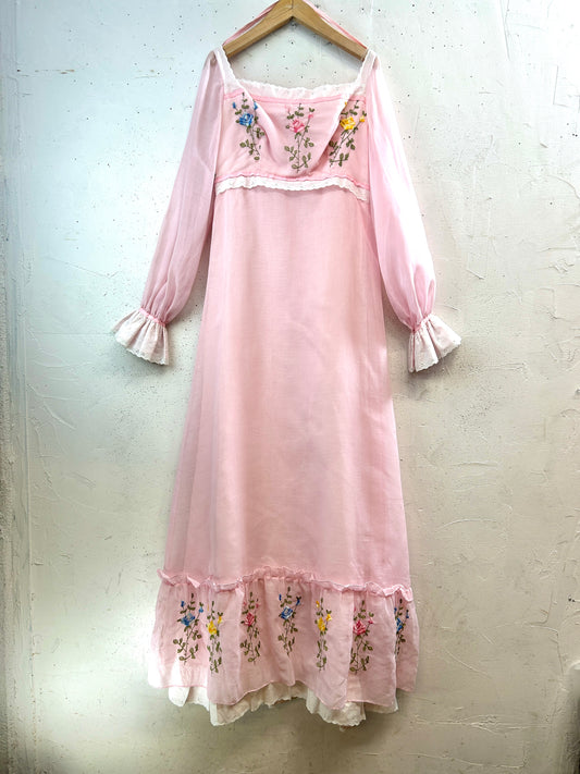 '70s Vintage Dress [E32546]