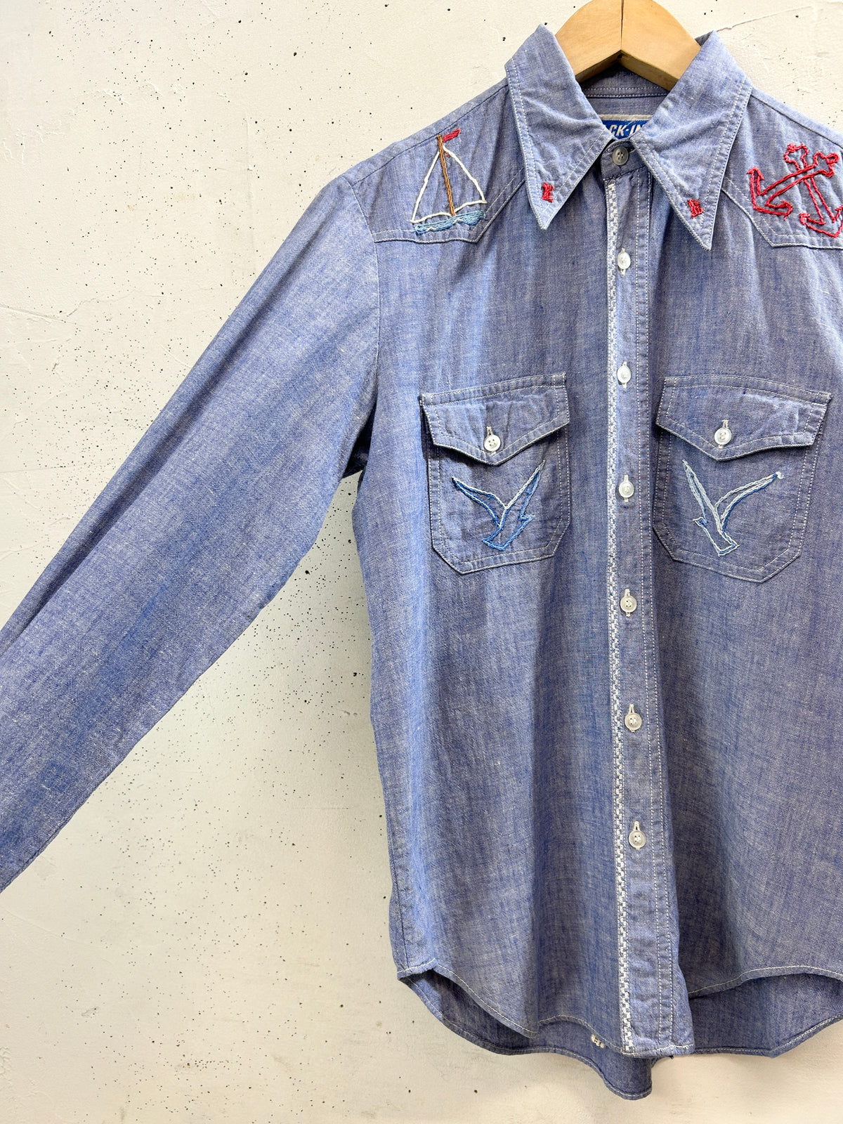 '70sVintage Chambray Shirt[I33801]