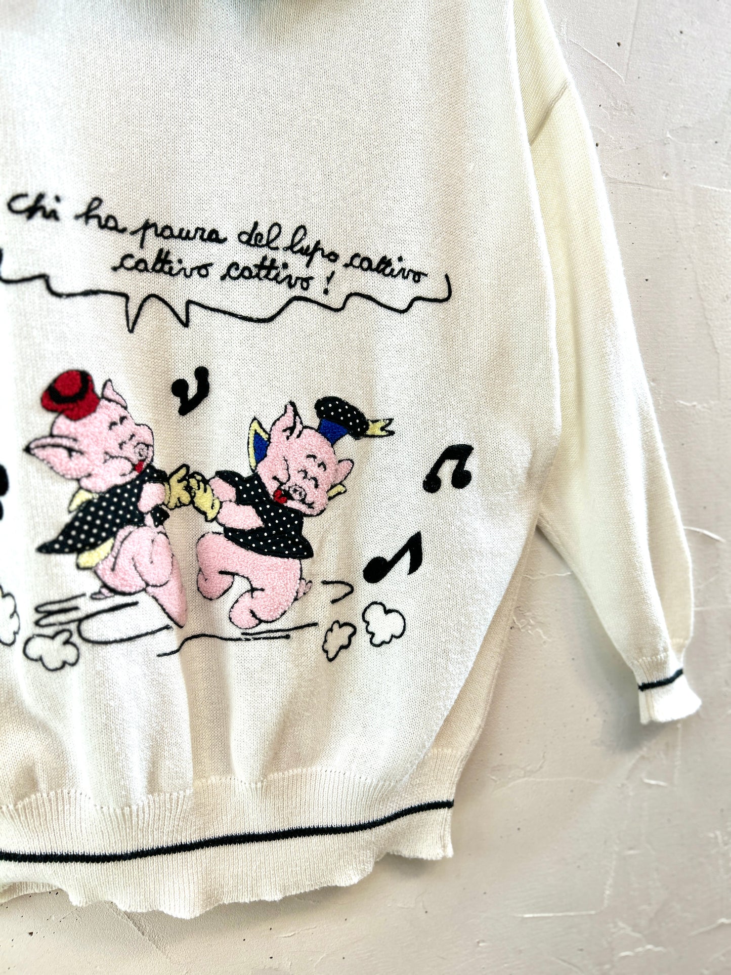 Vintage Knit Sweater 〜MADE IN ITALY〜 [J30476]