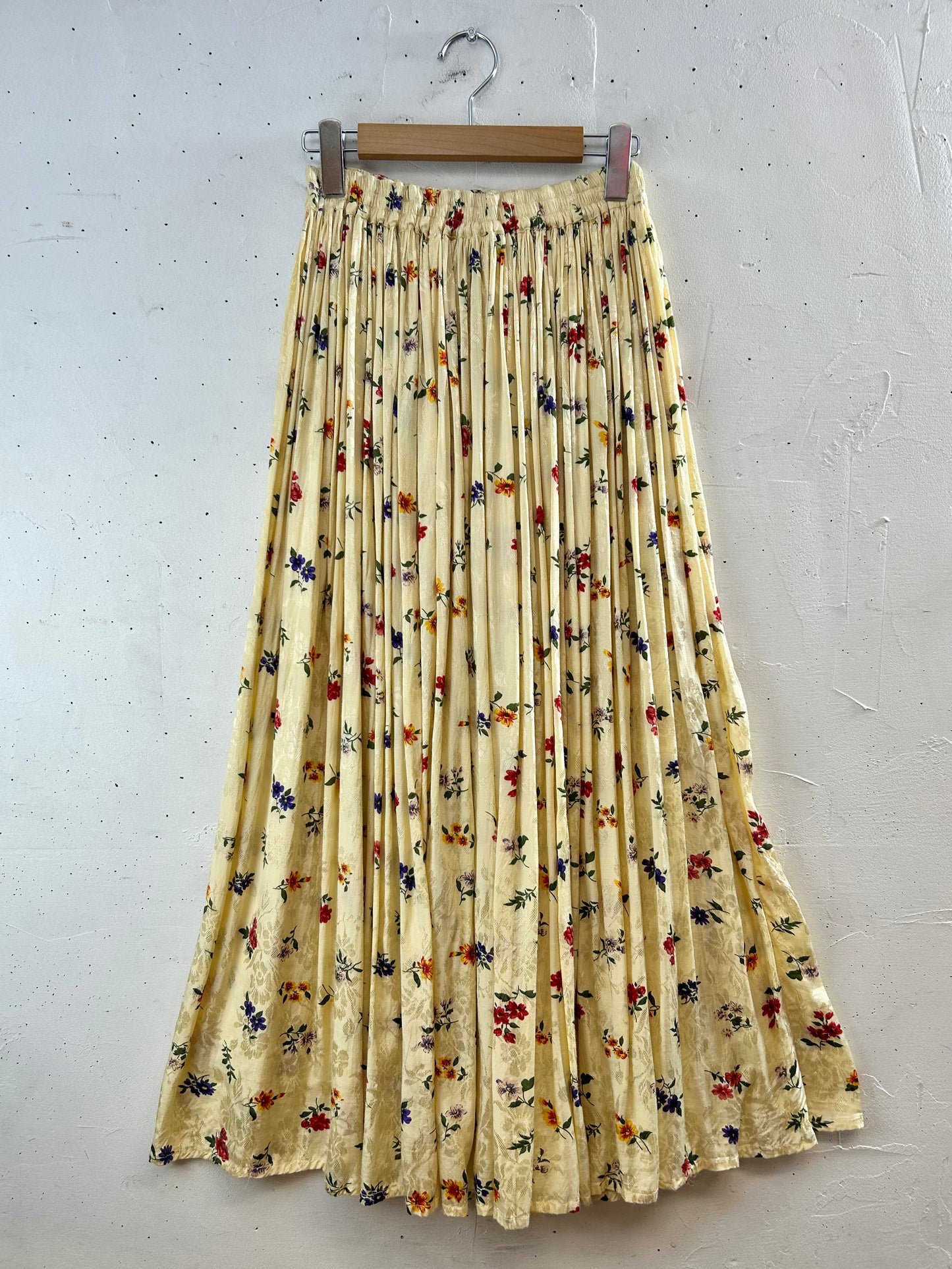 Vintage Rayon Skirt MADE IN INDIA [F30548]