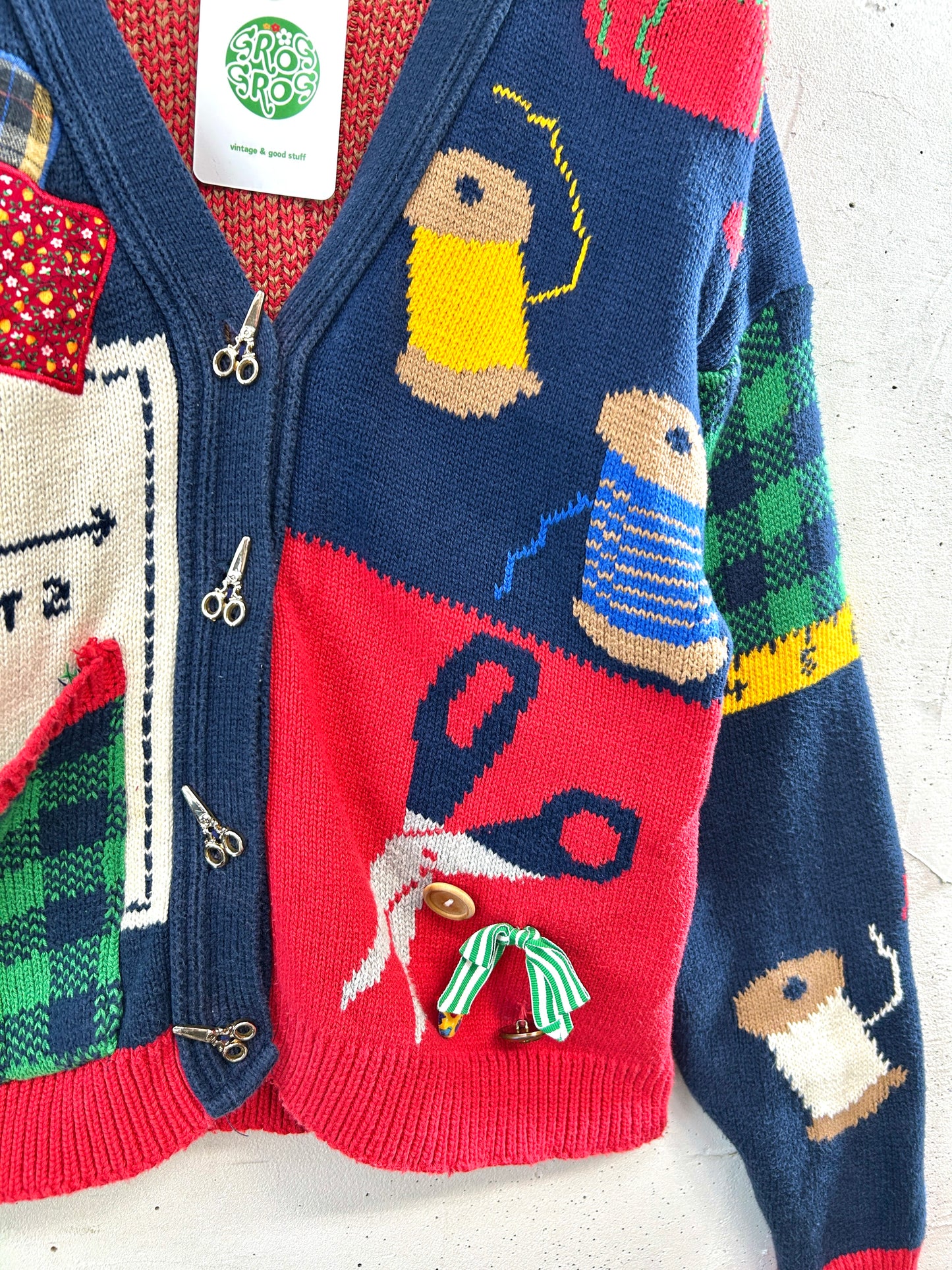 Vintage Knit Cardigan MADE IN USA [L31072]