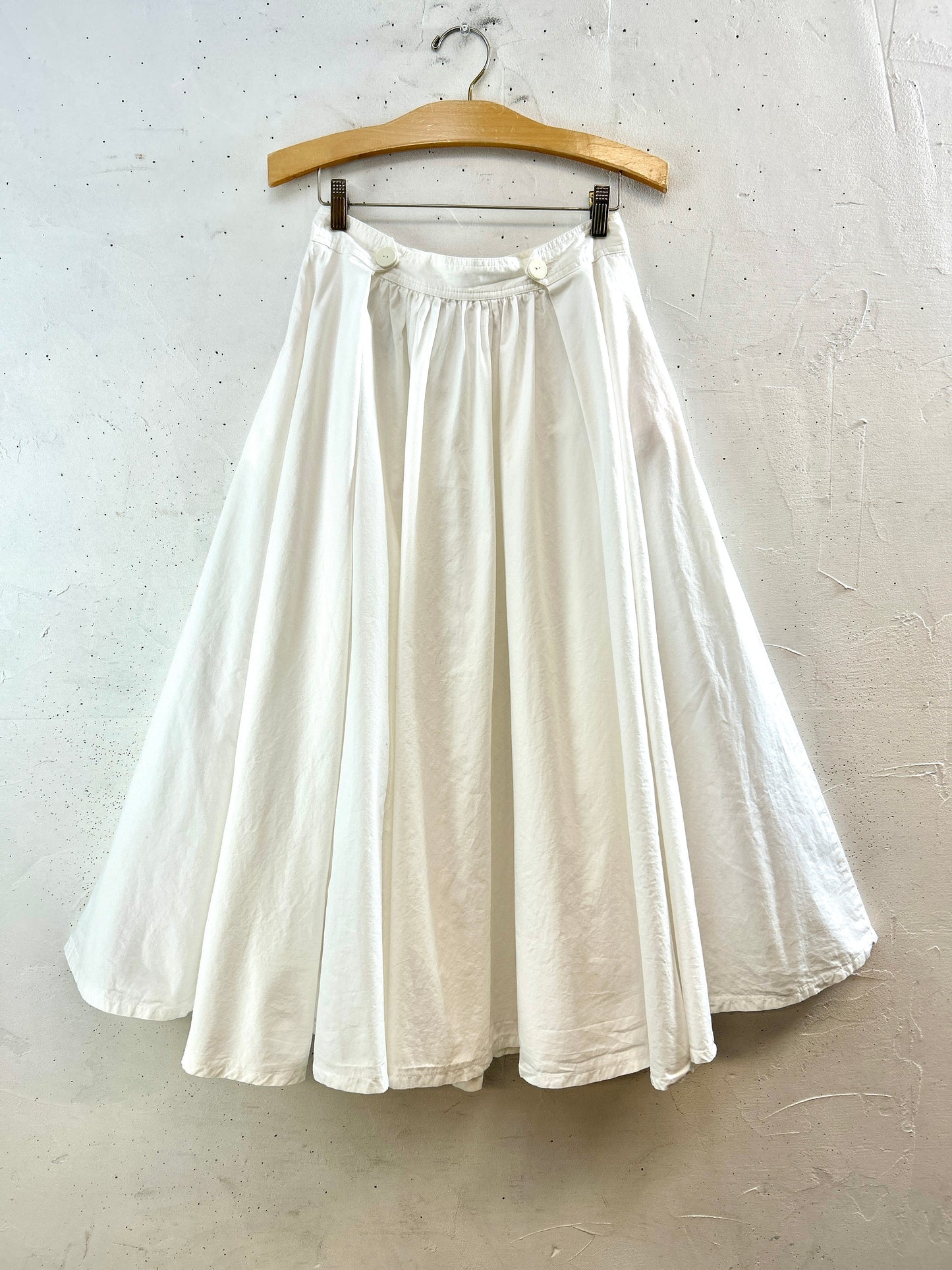 Vintage White Skirt MADE IN FRANCE [K30911]