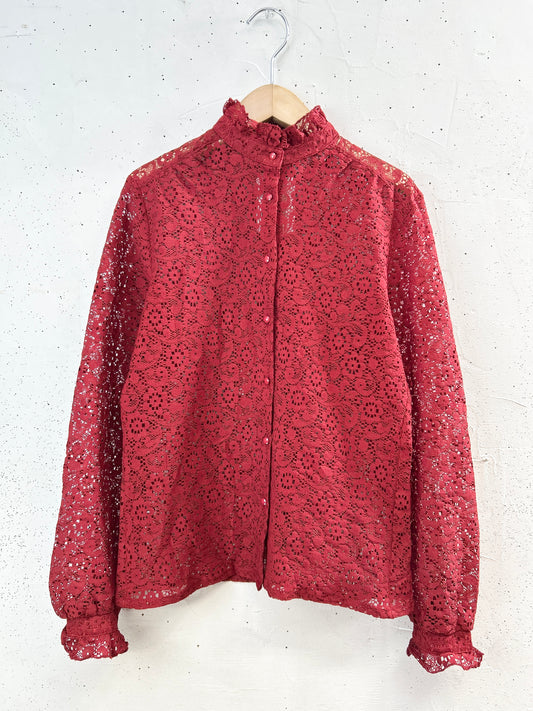 Vintage Lace Blouse [F32595]