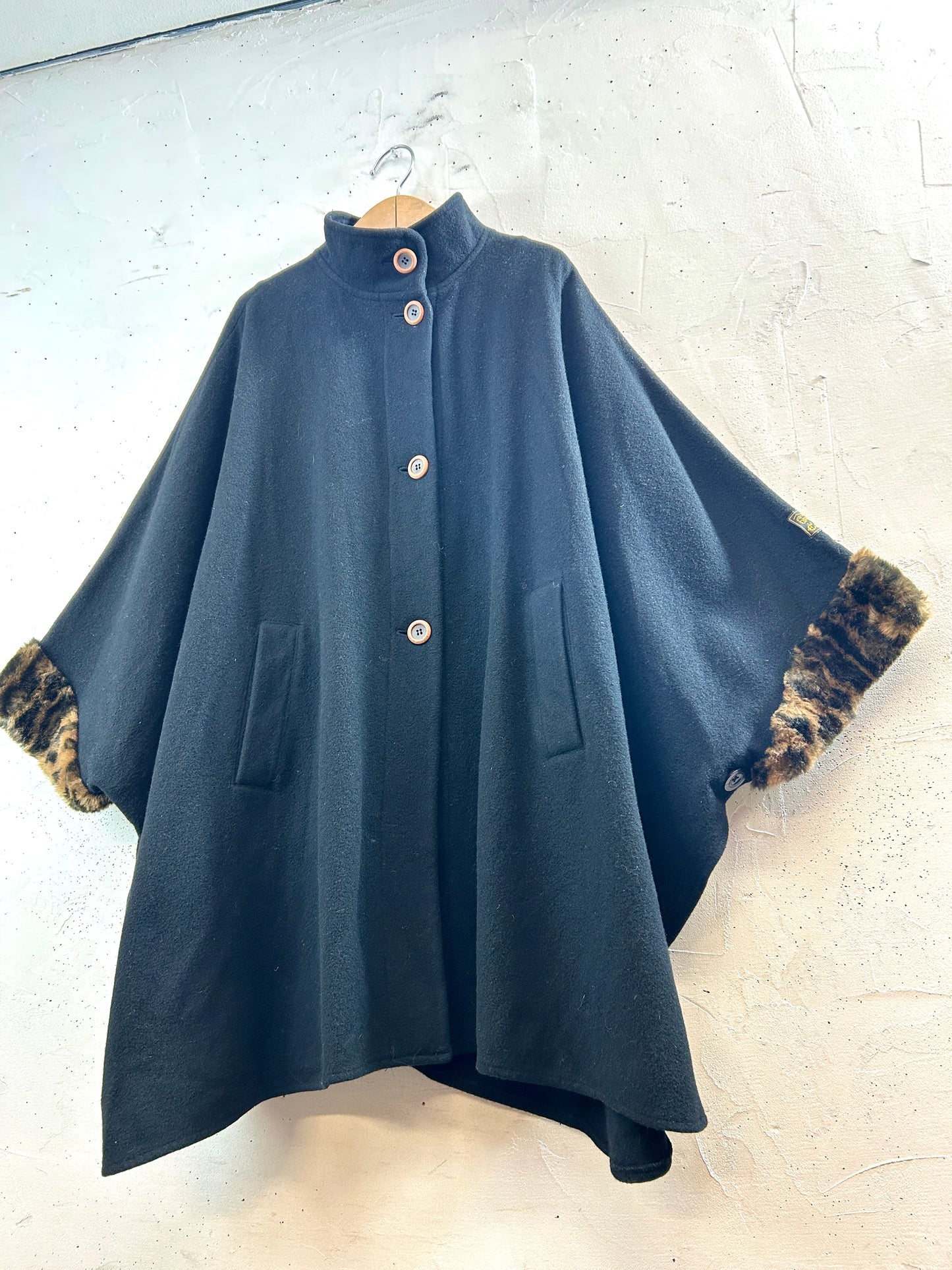 Vintage Cashmere Poncho  [K30853]