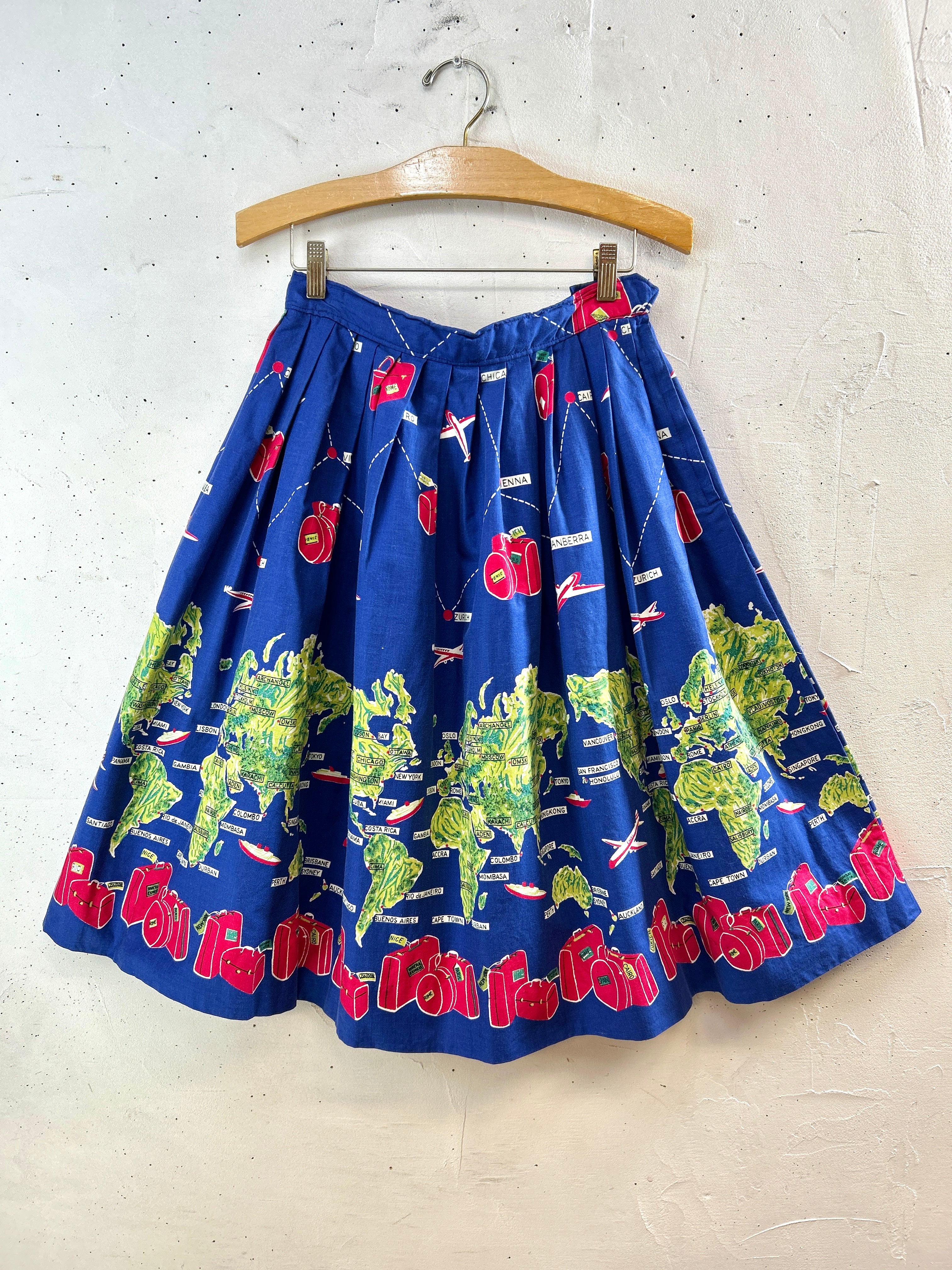 ♥70sVintage✽70sパッチワーク刺繍スカート♥ 70s パッチワーク スカート vintage ヴィンテージ 古着 バタフライ