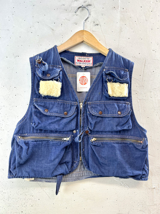 Vintage Denim Fishing Vest [K30742]
