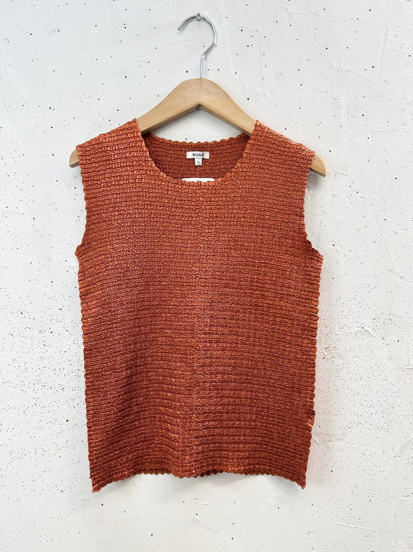 Vintage Pleats Tops [G33060]