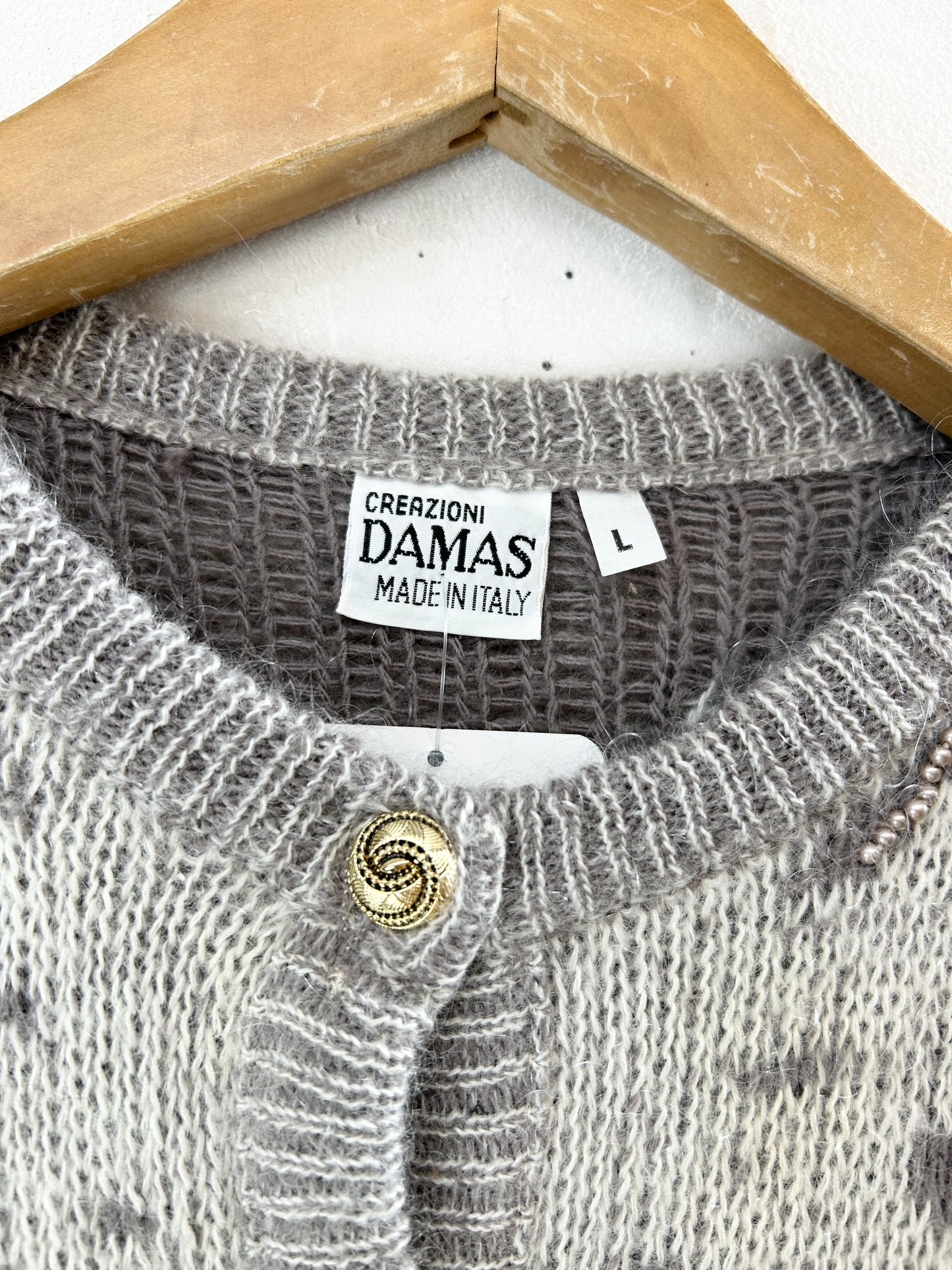 Vintage Knit Mohair Cardigan [J30440]