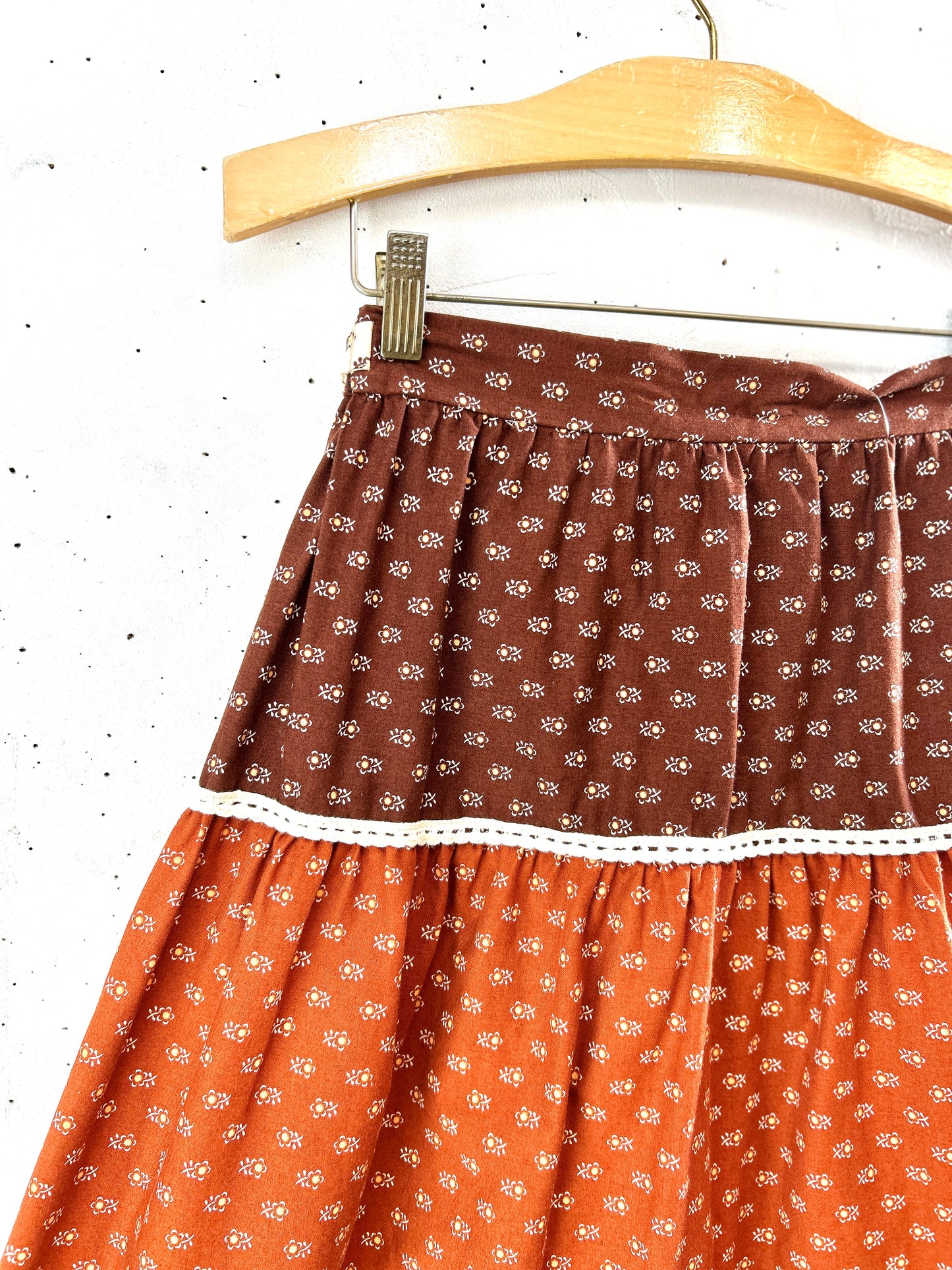 '70s Vintage Tiered Skirt [H30940]